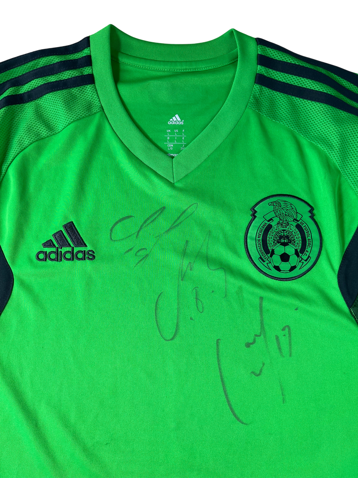 Jersey México Entrenamiento 2014 2015 Versión Jugador *Autografiada* (L)