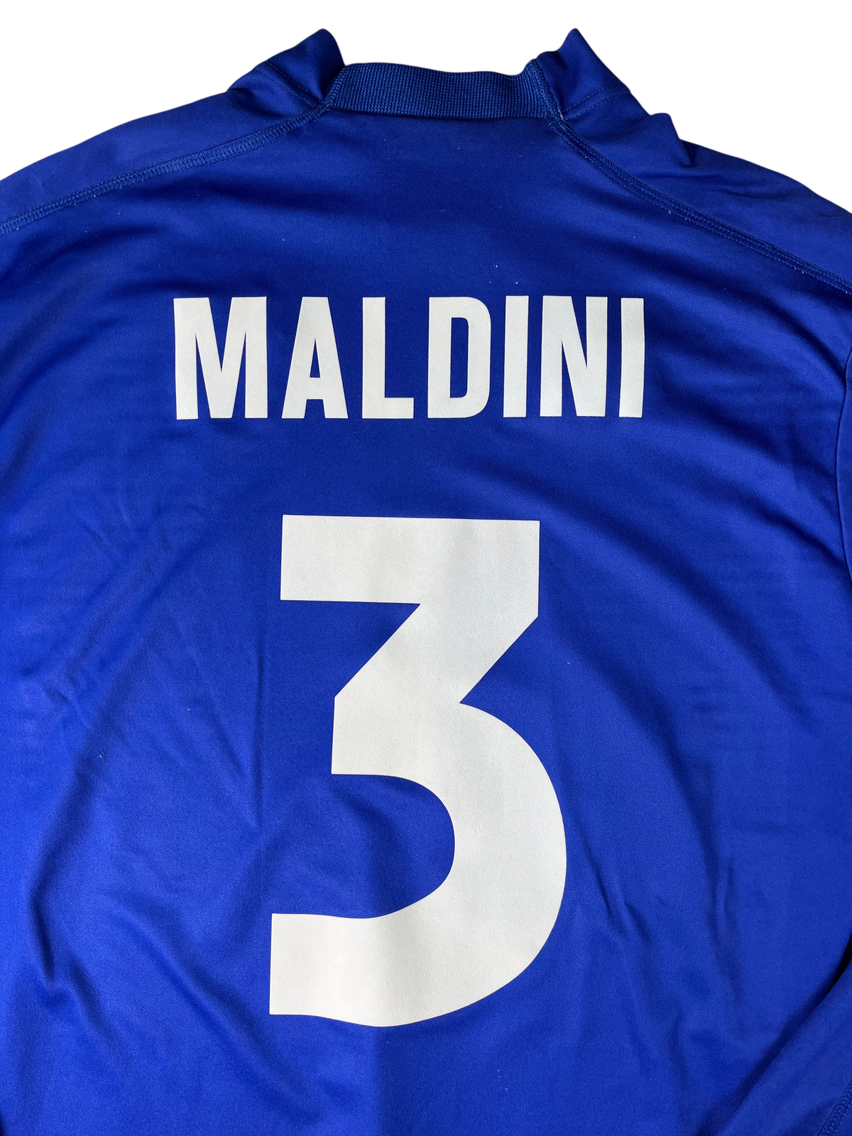 Jersey Italia Local 1999 2000 Versión Jugador Manga Larga Paolo Maldini (L)