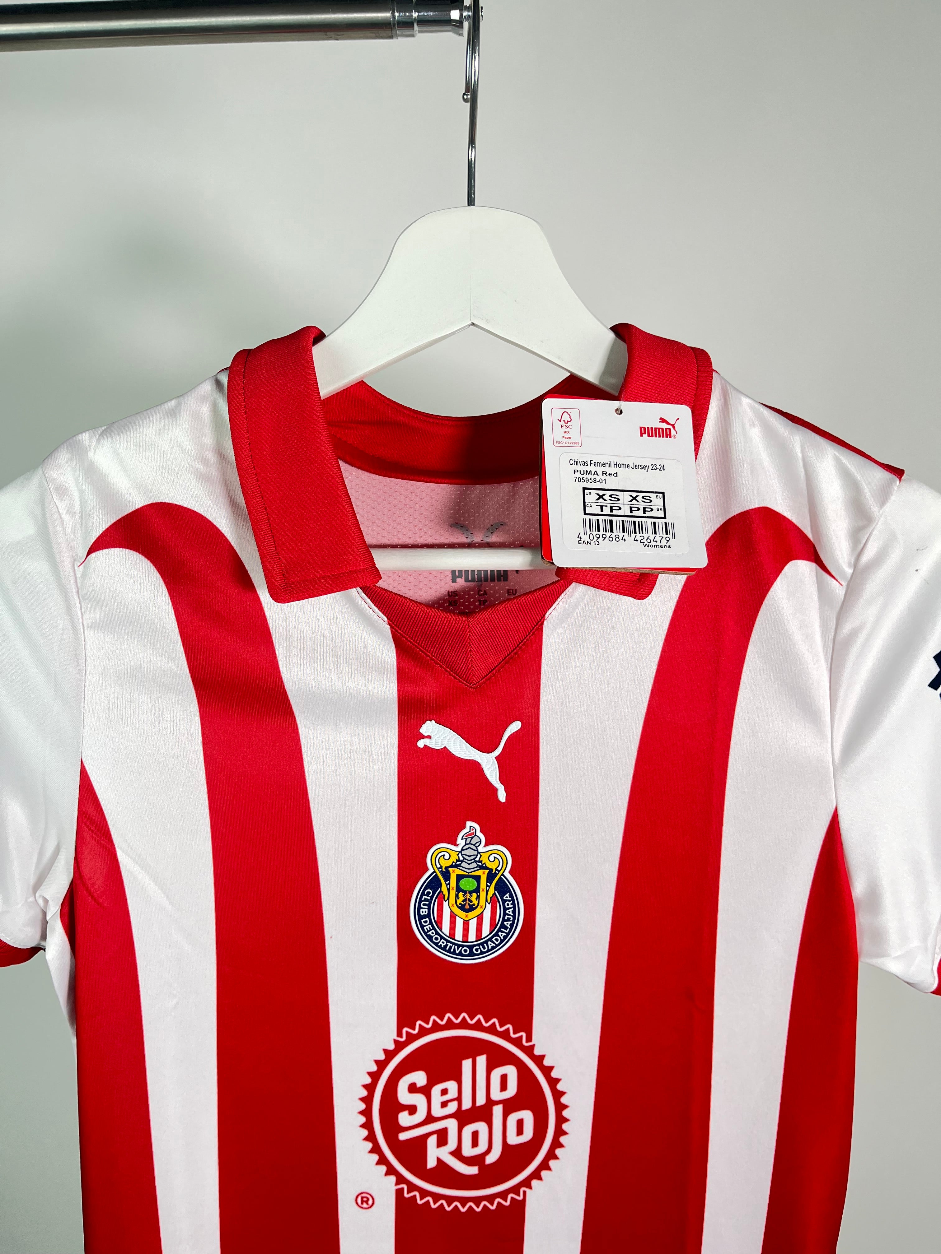 Jersey Chivas Femenil Local 2023 2024 *C/Etiquetas* (XS Mujer)