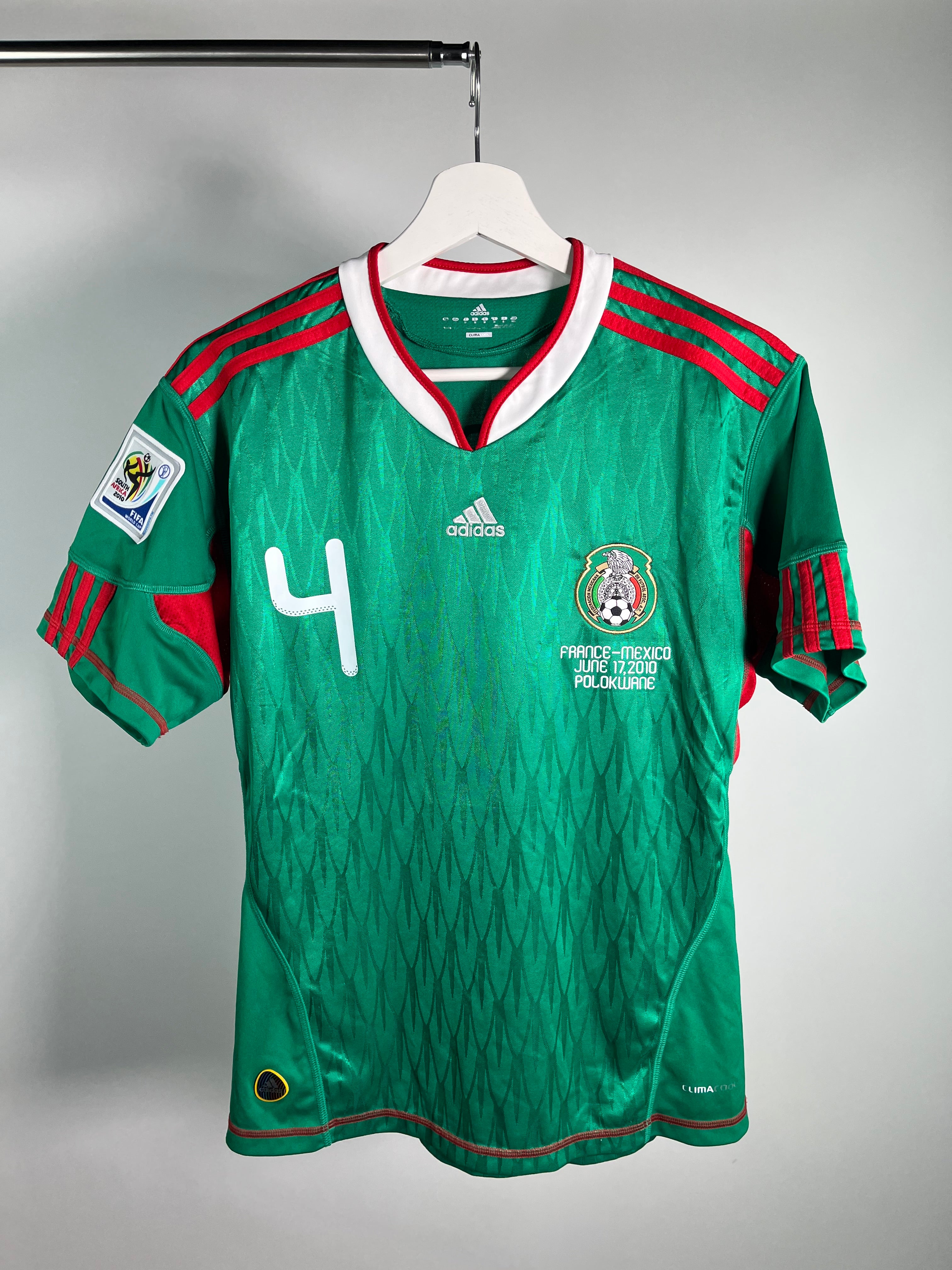 Jersey México Local 2010 2011 *Match Detail vs Francia* Rafael Márquez (M Mujer)