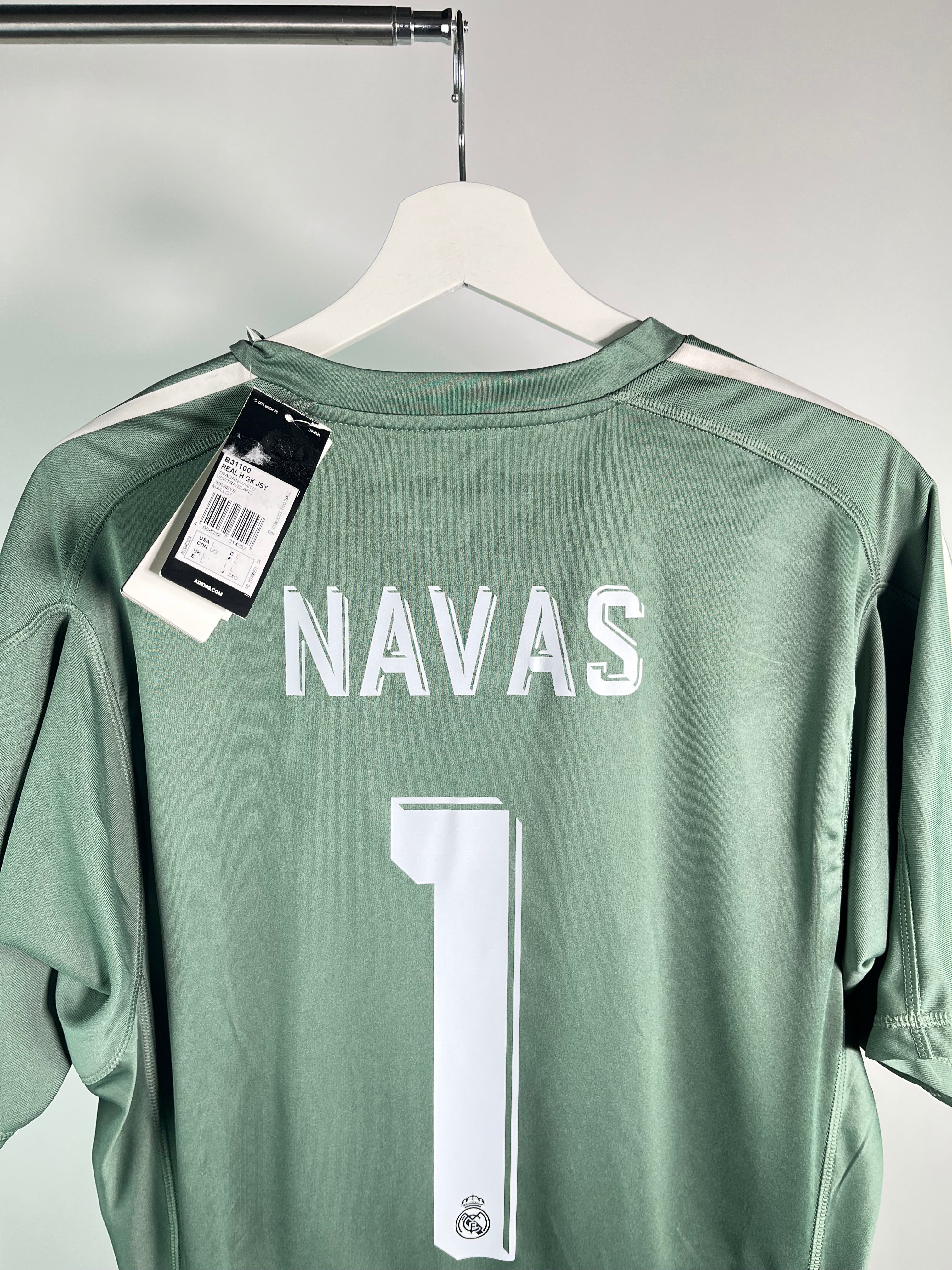 Jersey Real Madrid Portero 2017 2018 Versión Jugador Keylor Navas *C/Etiquetas* (L)