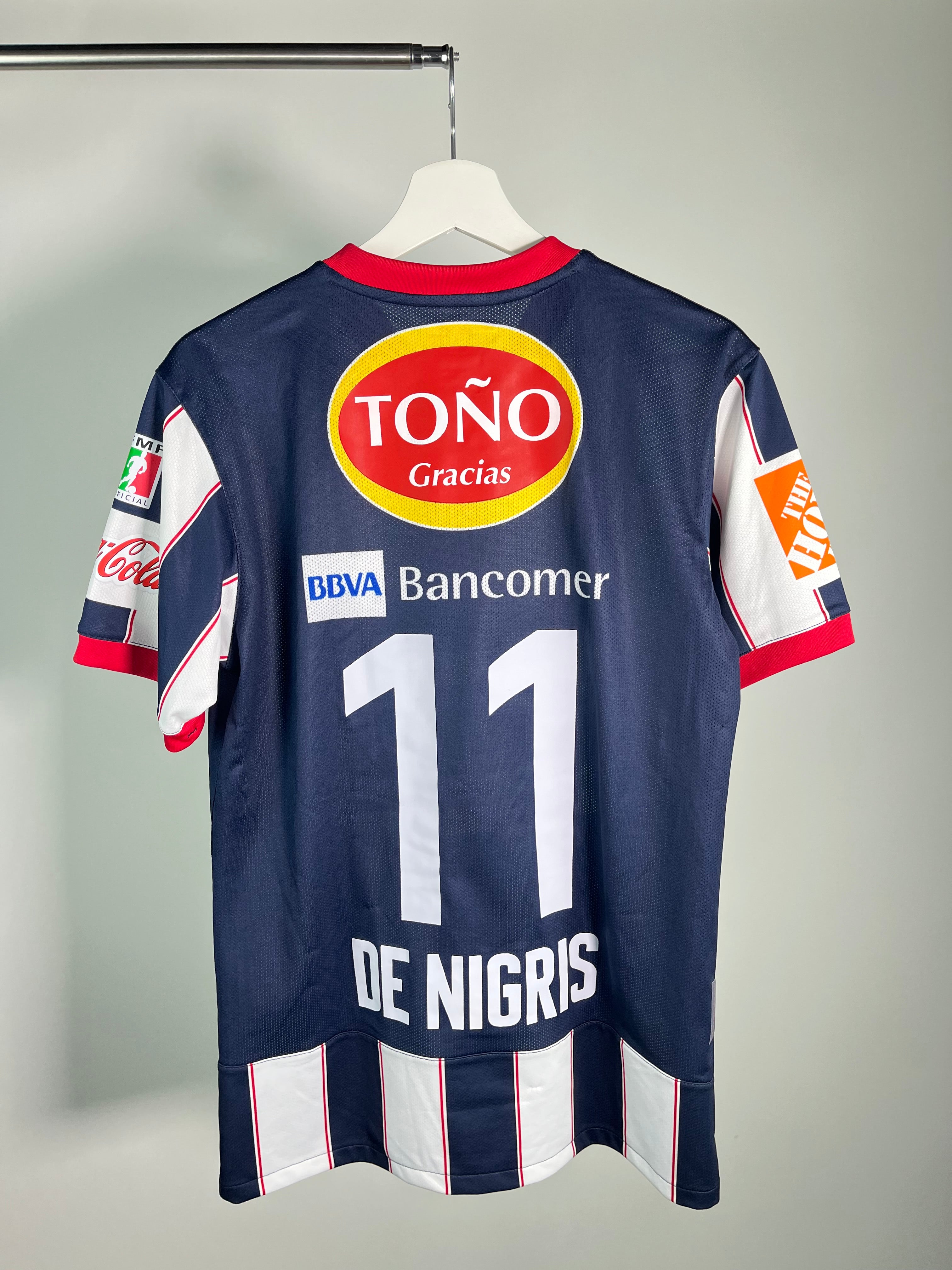 Jersey Rayados Monterrey Local 2009 2010 Utilería Autografiado Aldo De Nigris (M)