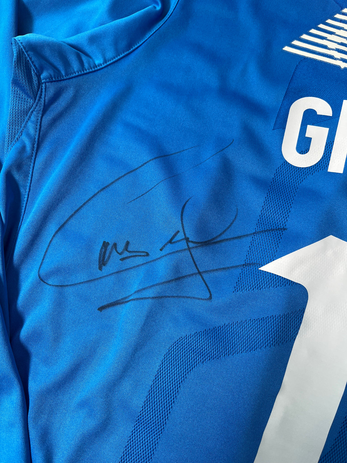 Jersey Cruz Azul Local 2009 2010 Manga Larga Autografiada Christian "Chaco" Giménez (XL)