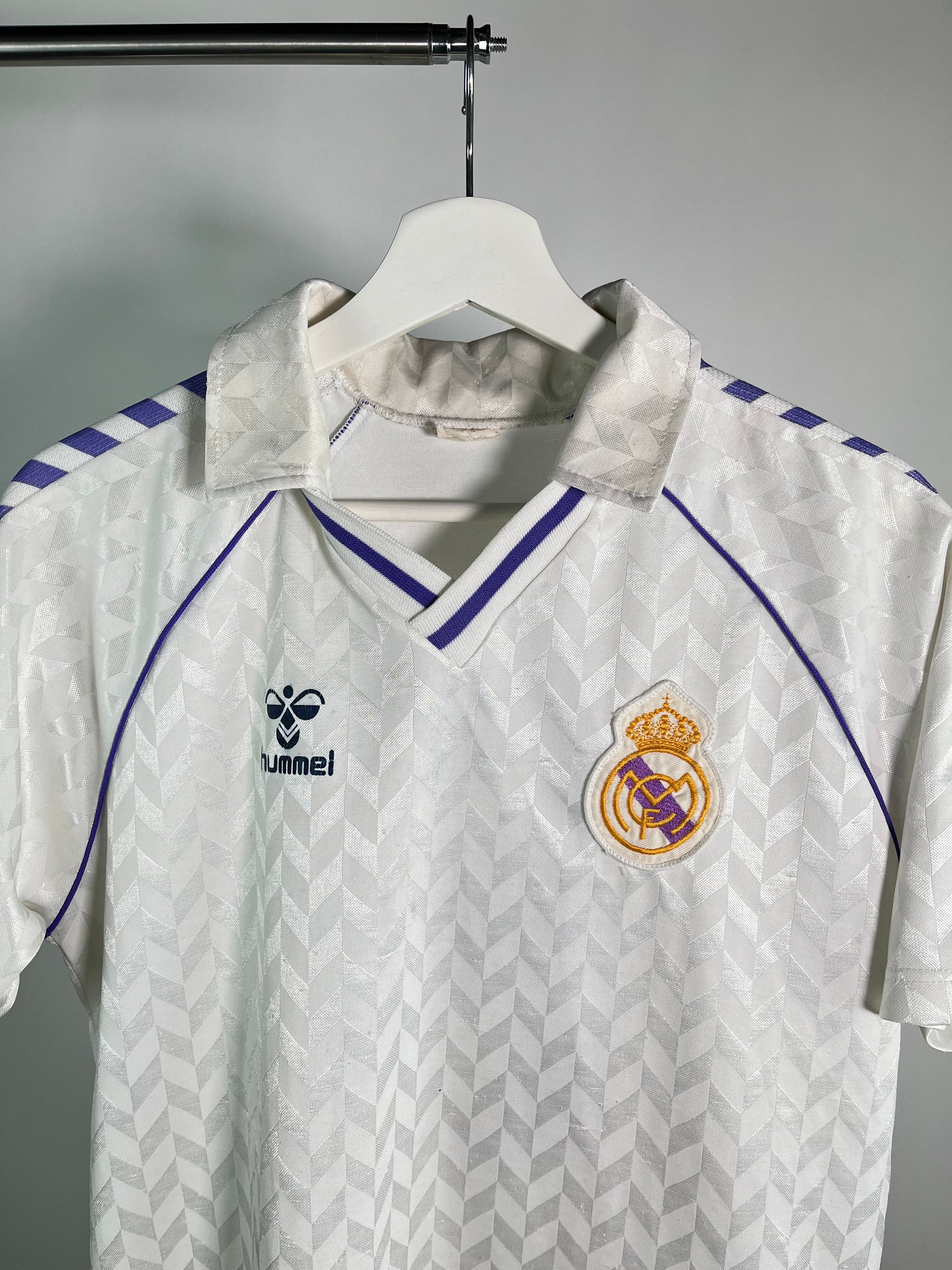 Jersey Real Madrid Local 1986 1987 Hugo Sánchez (S)
