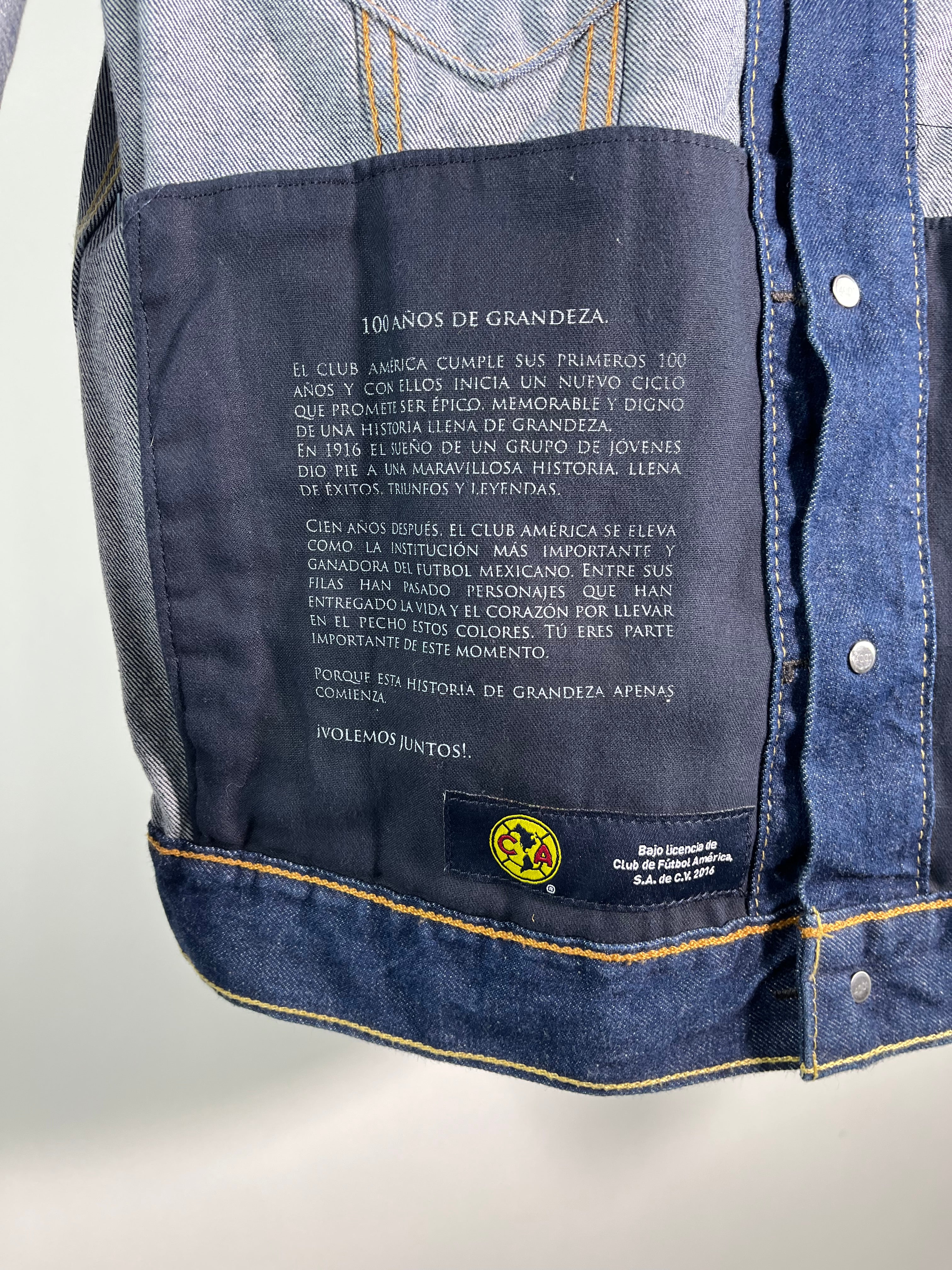 Chamarra Mezclilla Club América 2016 2017 Centenario *C/Etiquetas* (S)