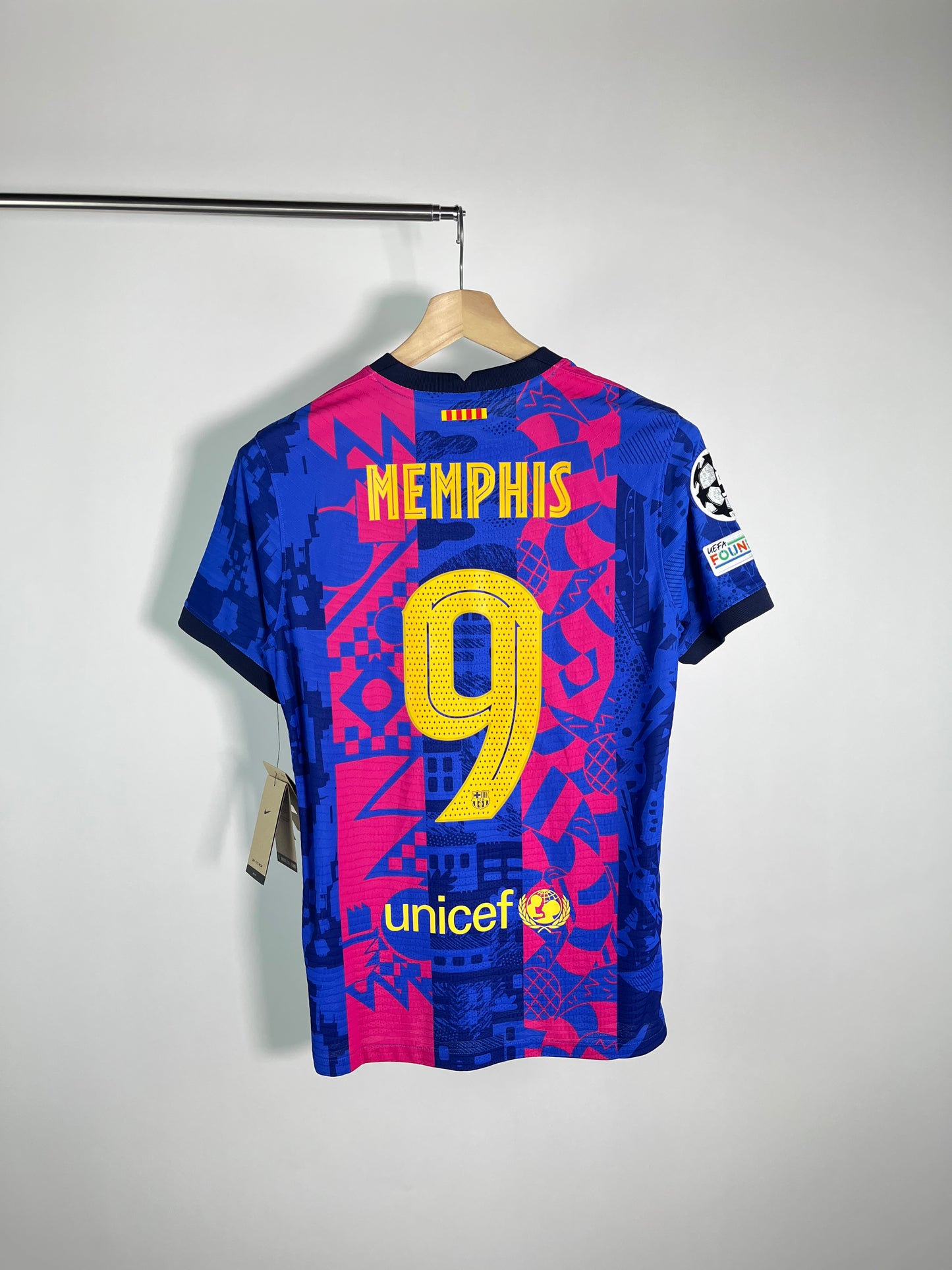 Jersey Barcelona Tercera 2021 2022 Versión Jugador *C/Etiquetas* Memphis Depay (M)