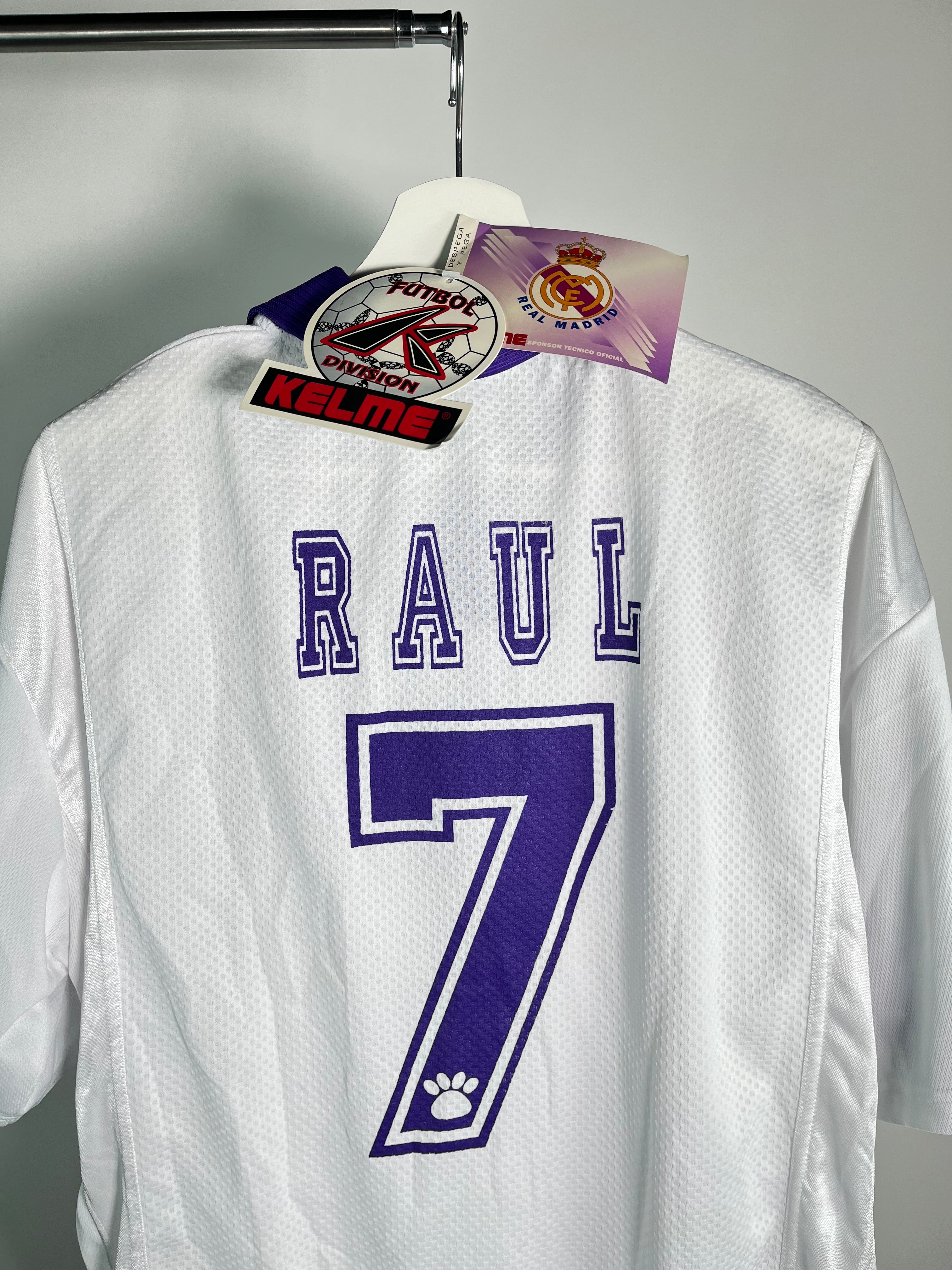 Jersey Real Madrid Local 1997 1998 Raul Gonzalez *C/Etiquetas* (XL)