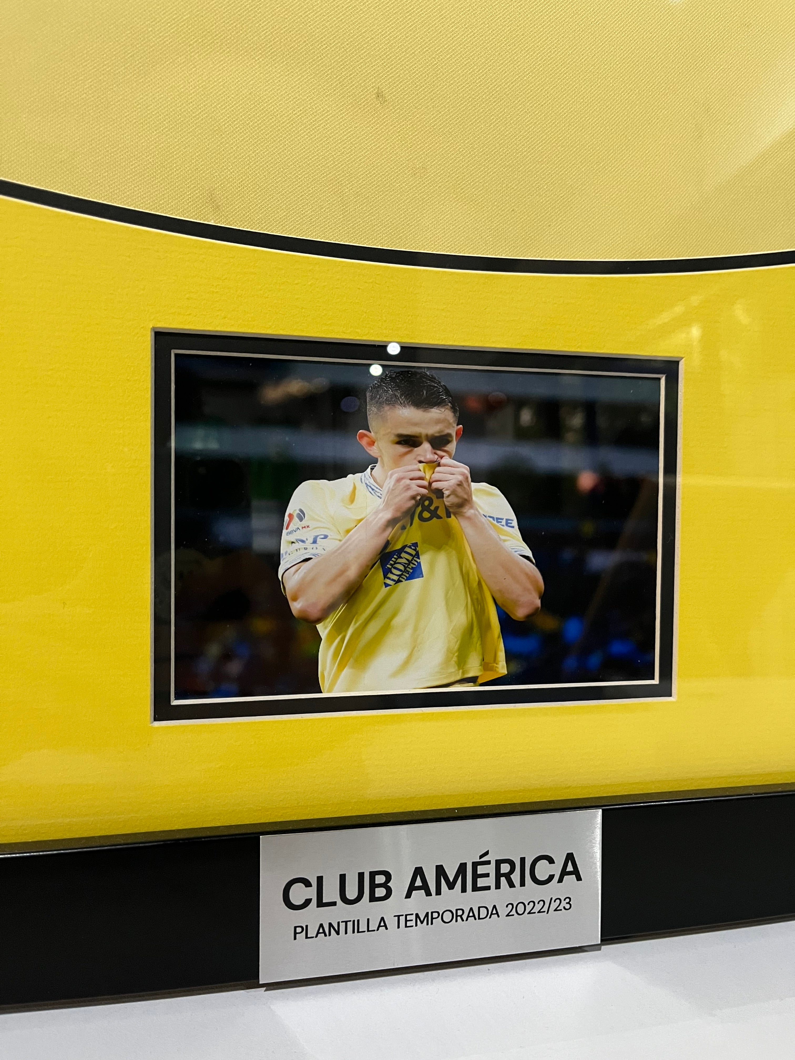 Jersey Club América Local 2022 2023 *Enmarcado* Autografiado por Plantilla