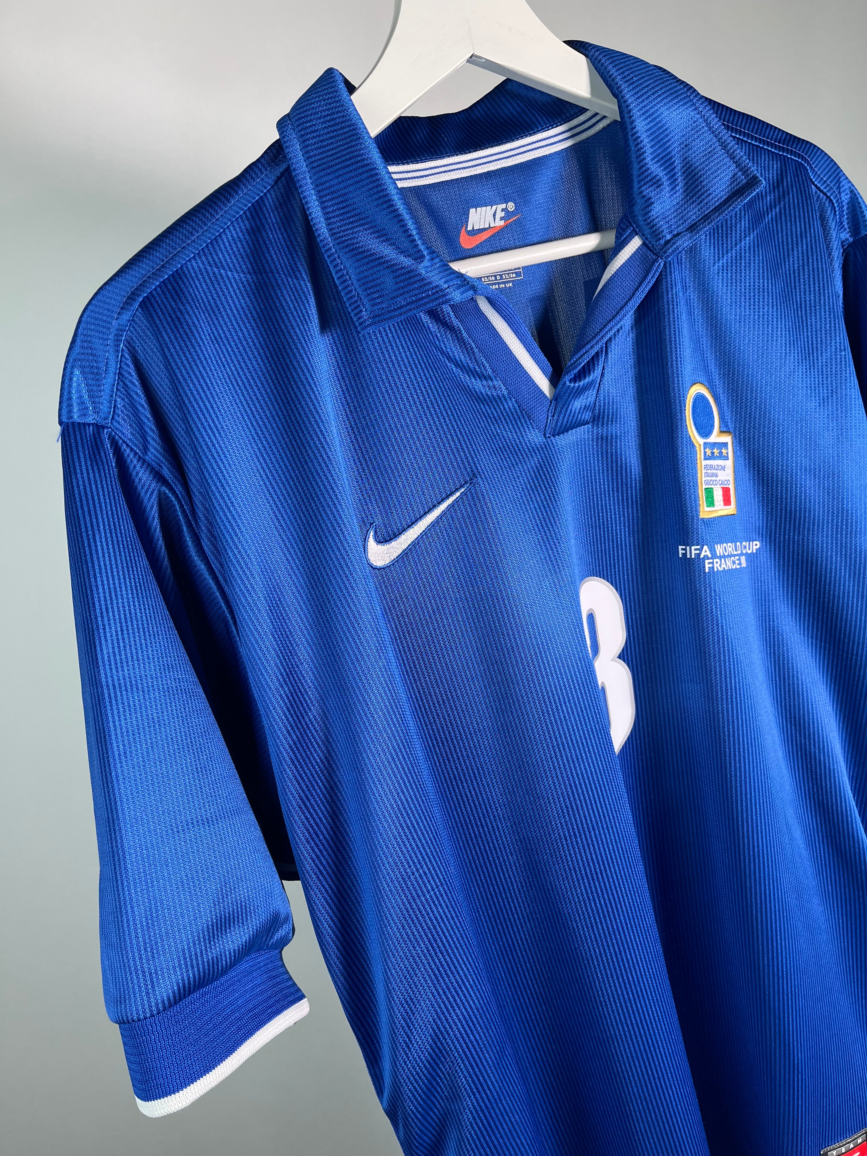 Jersey Italia Local 1998 1999 *Match Detail Mundial* Paolo Maldini (L)