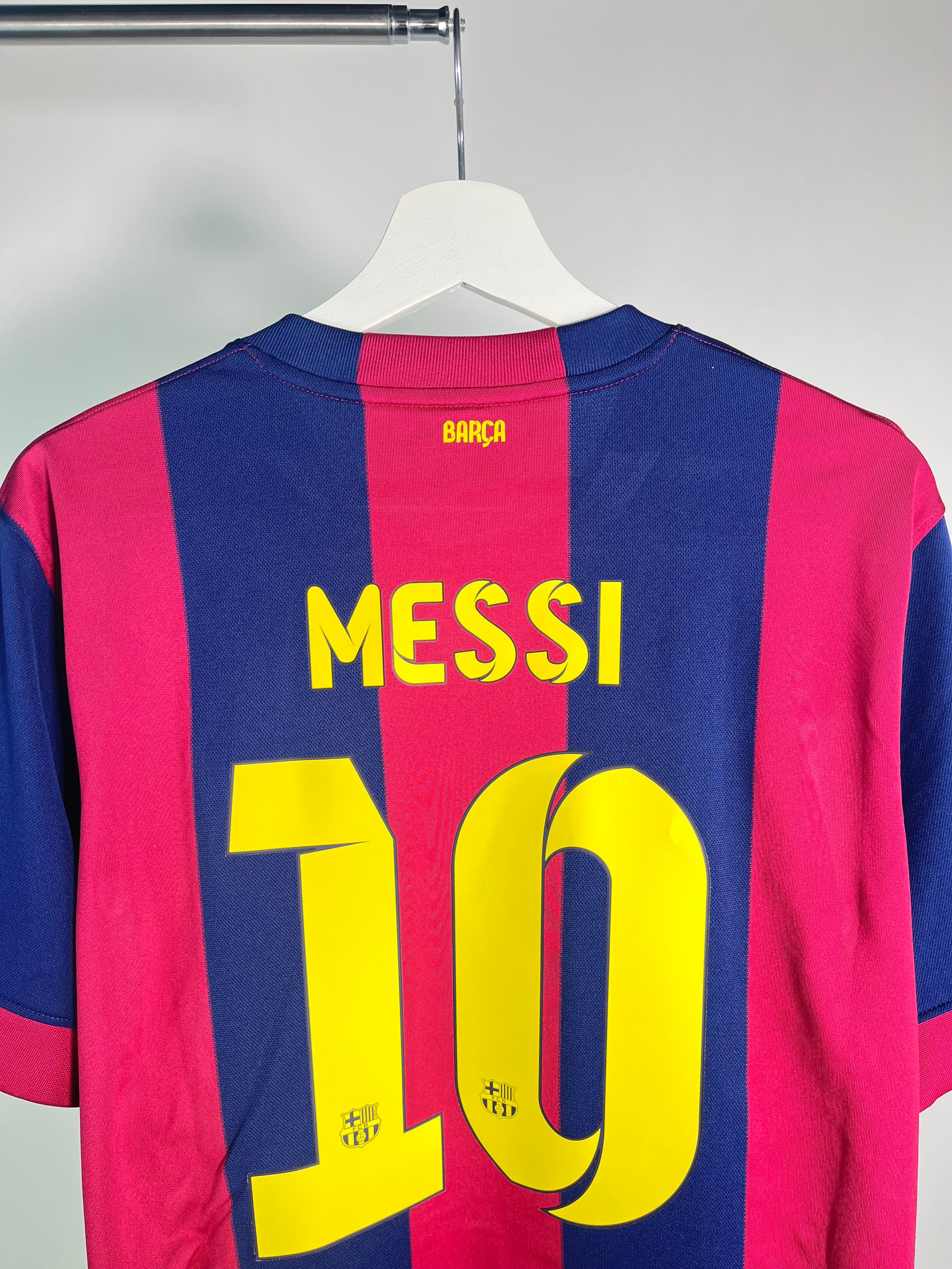 Jersey Barcelona Local 2014 2015 Lionel Messi (L)