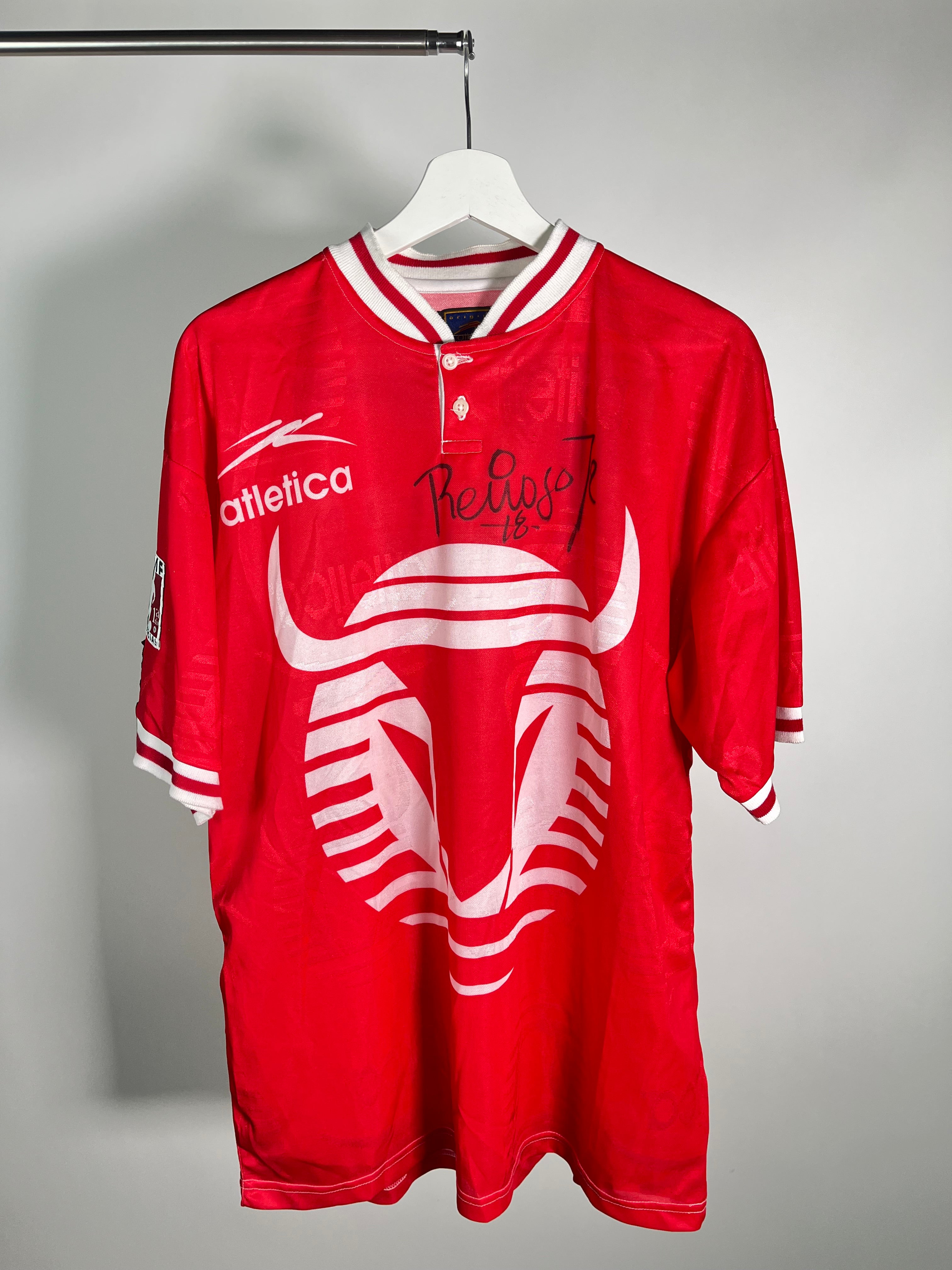 Jersey Toros Neza Local 1996 1997 Match Worn Autografiado Carlos Reinoso Jr (L)