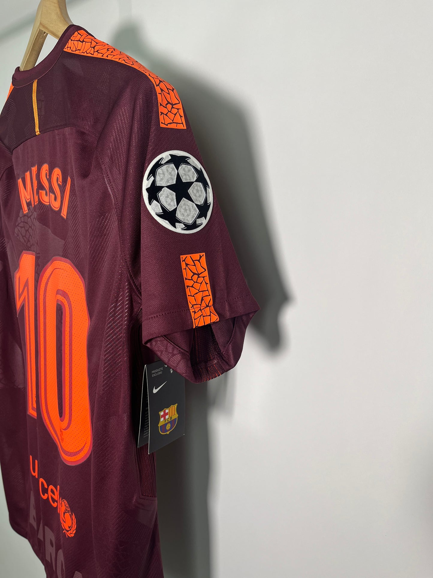 Jersey Barcelona Tercera 2017 2018 *C/Etiquetas* Champions League Lionel Messi (M)