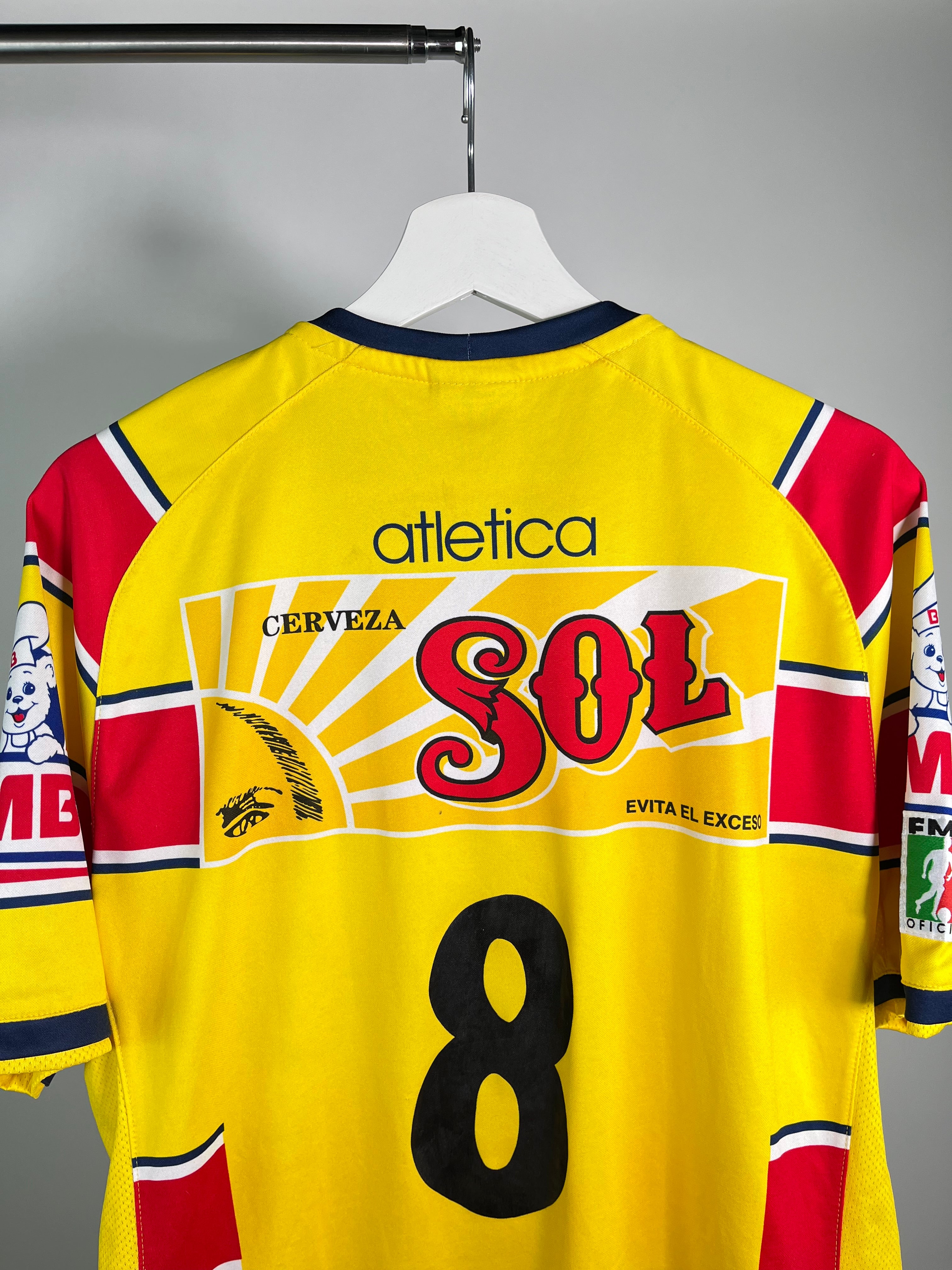 Jersey Monarcas Morelia Local 2002 2003 Match Worn Jorge Almirón (M)