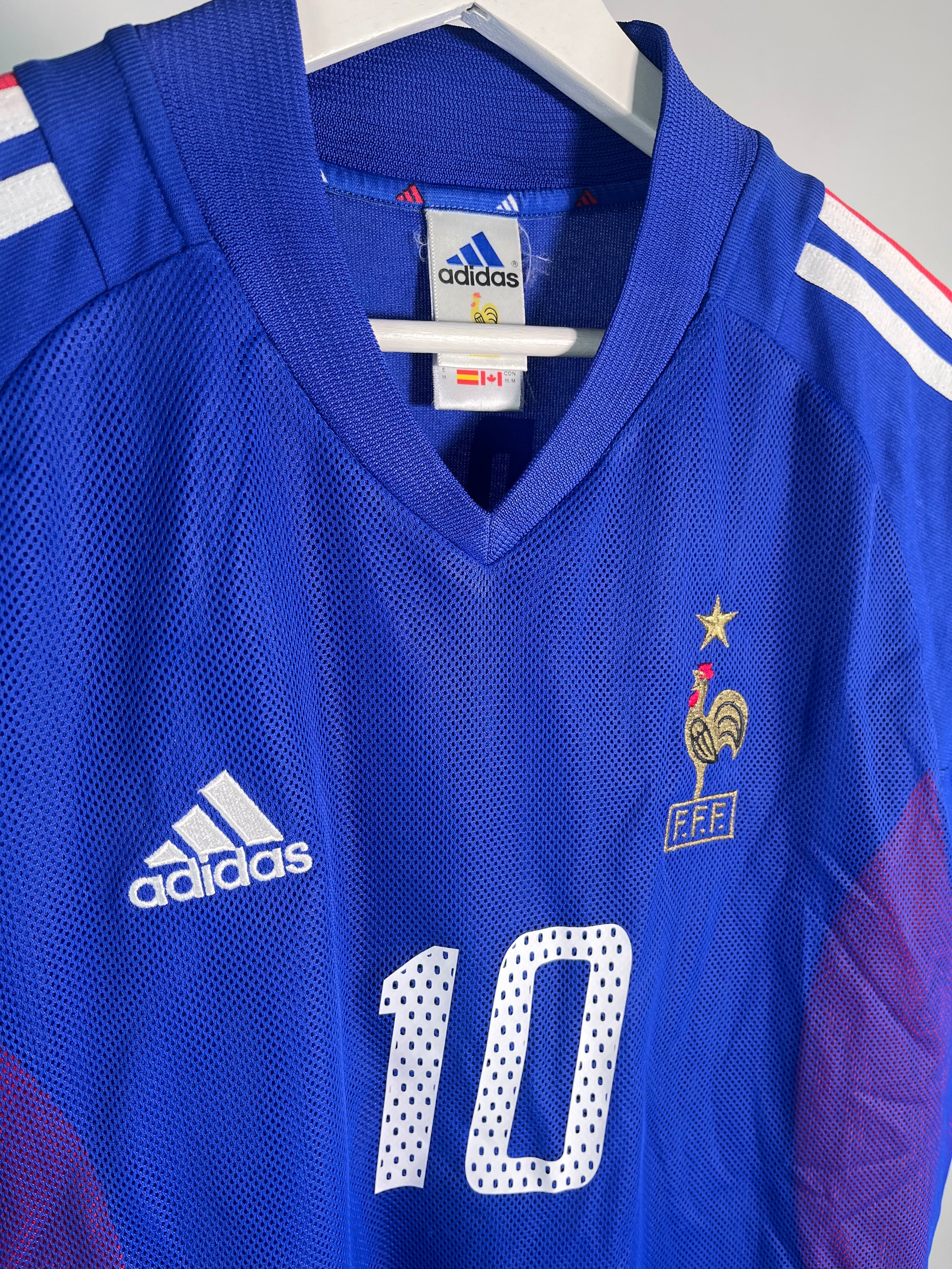Jersey Francia Local 2002 2004 *Mundial Corea Japón* Zinedine Zidane (M)