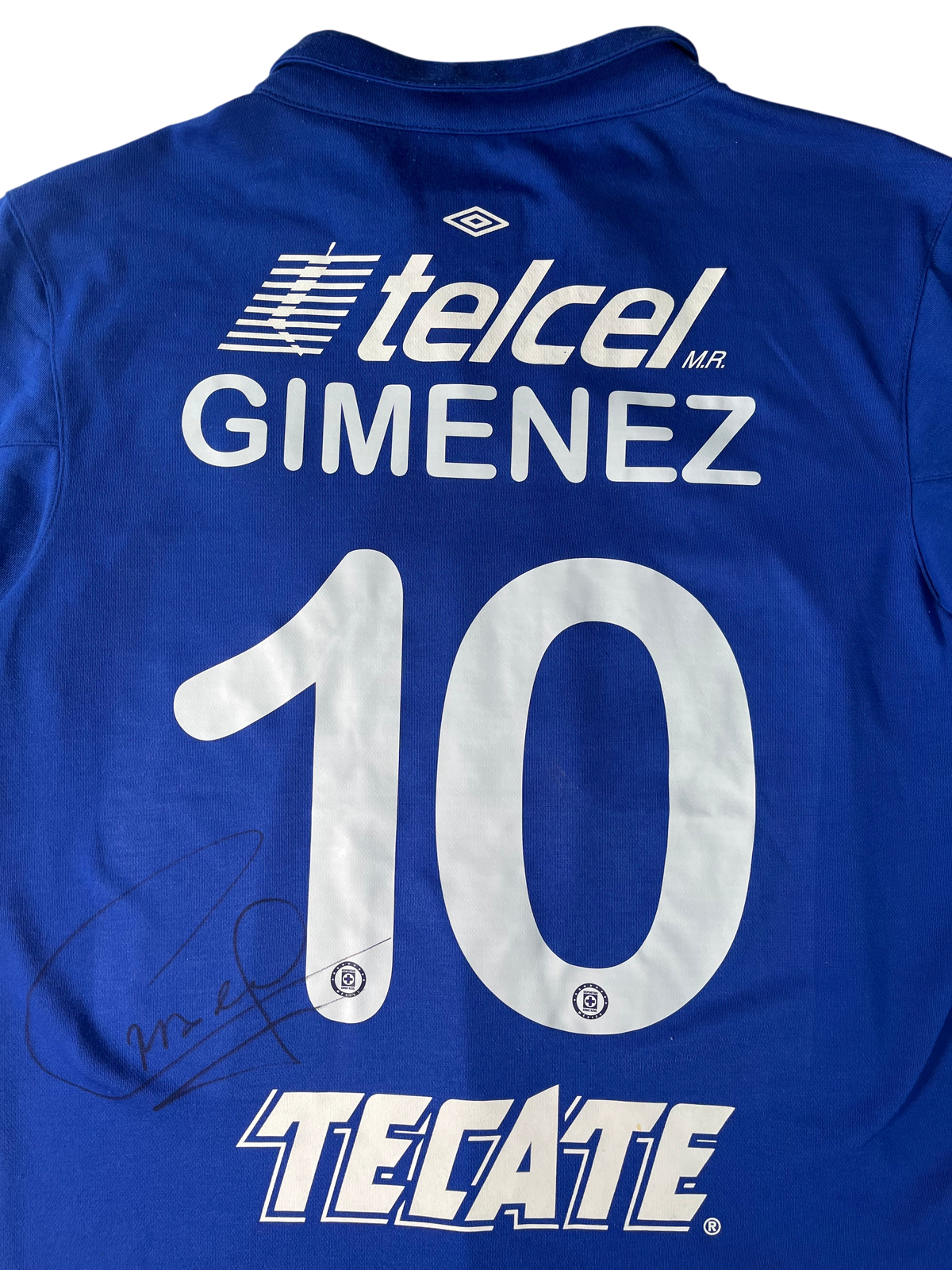 Jersey Cruz Azul Local 2013 2014 Autografiada Christian "Chaco" Giménez (XL)