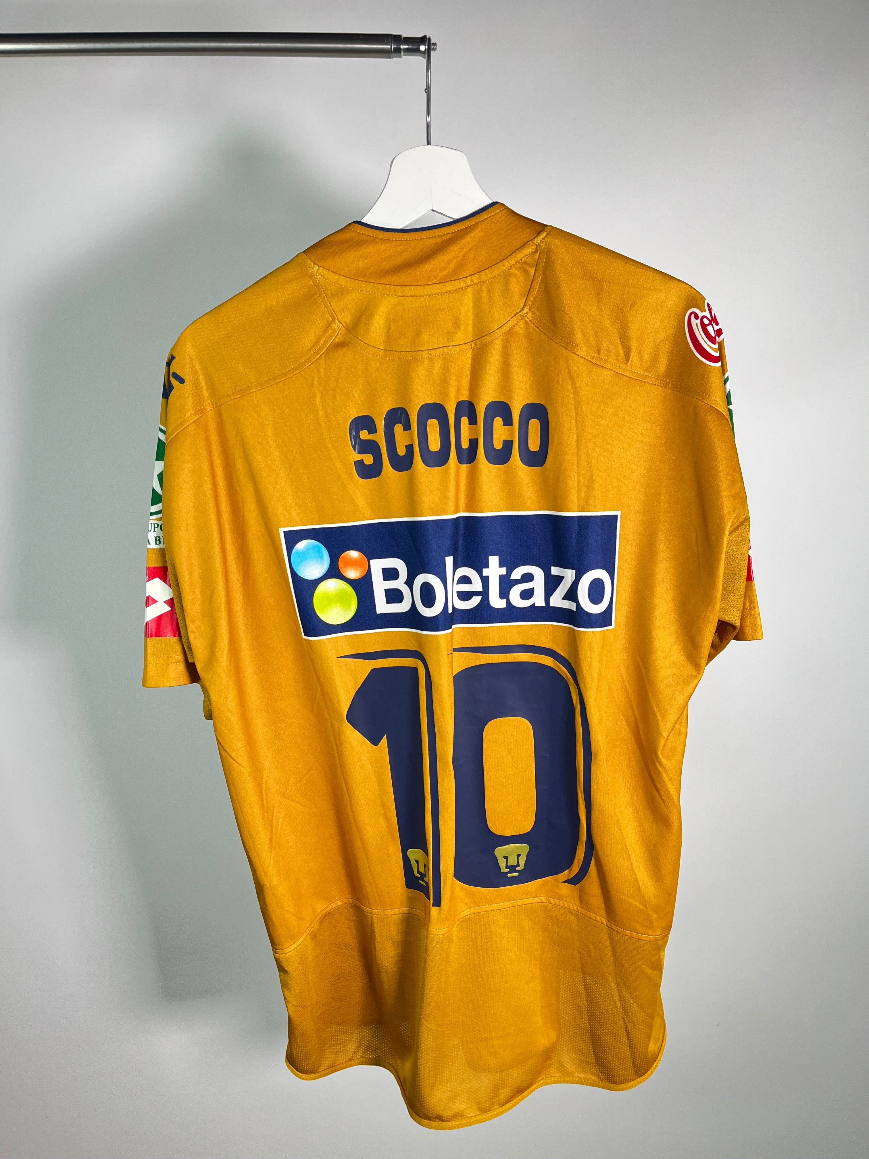 Jersey Pumas Visita 2006 2007 Match Worn Ignacio Scocco (L)