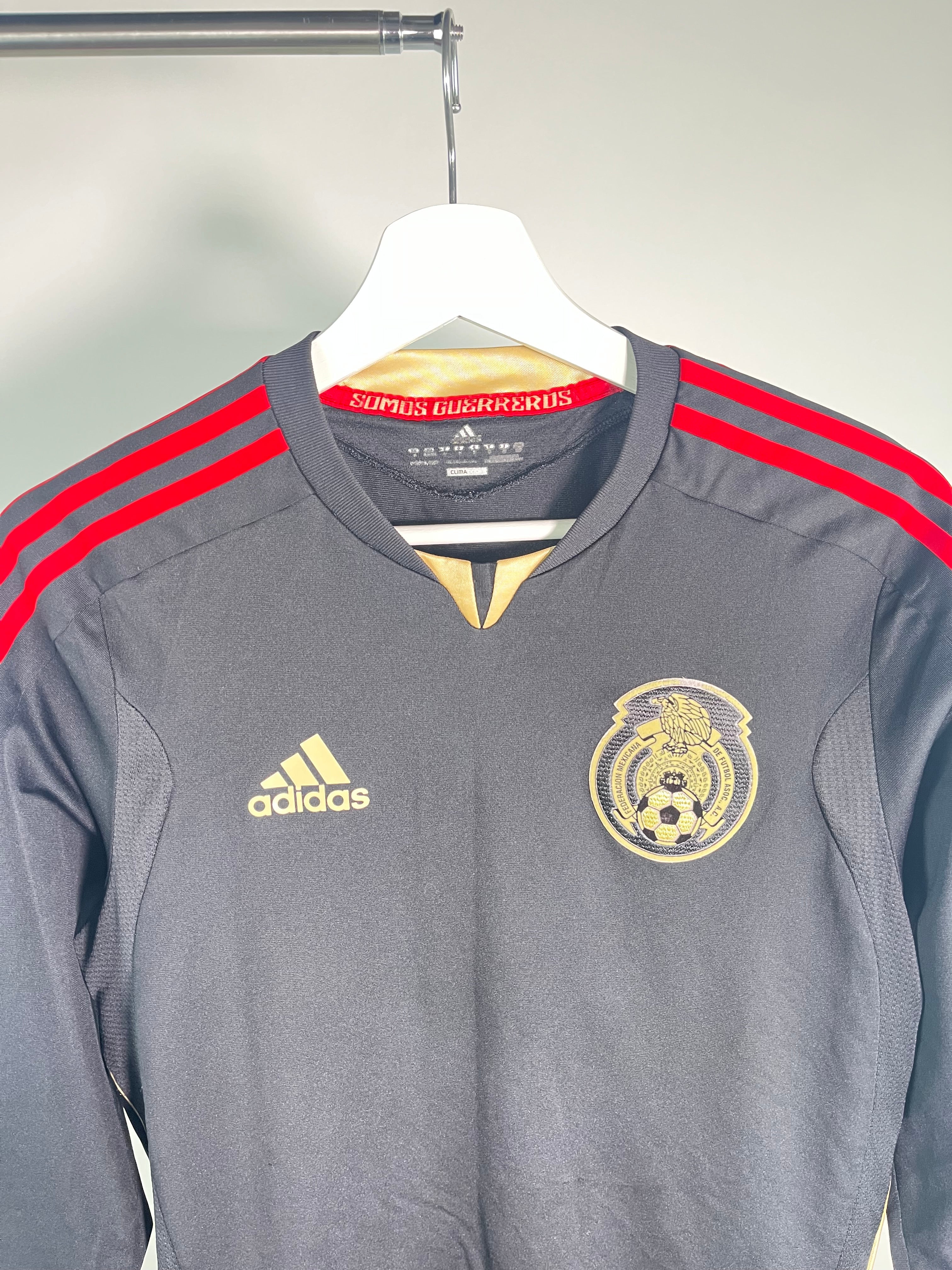 Jersey México Visita 2011 2013 Versión Jugador Manga Larga (S)