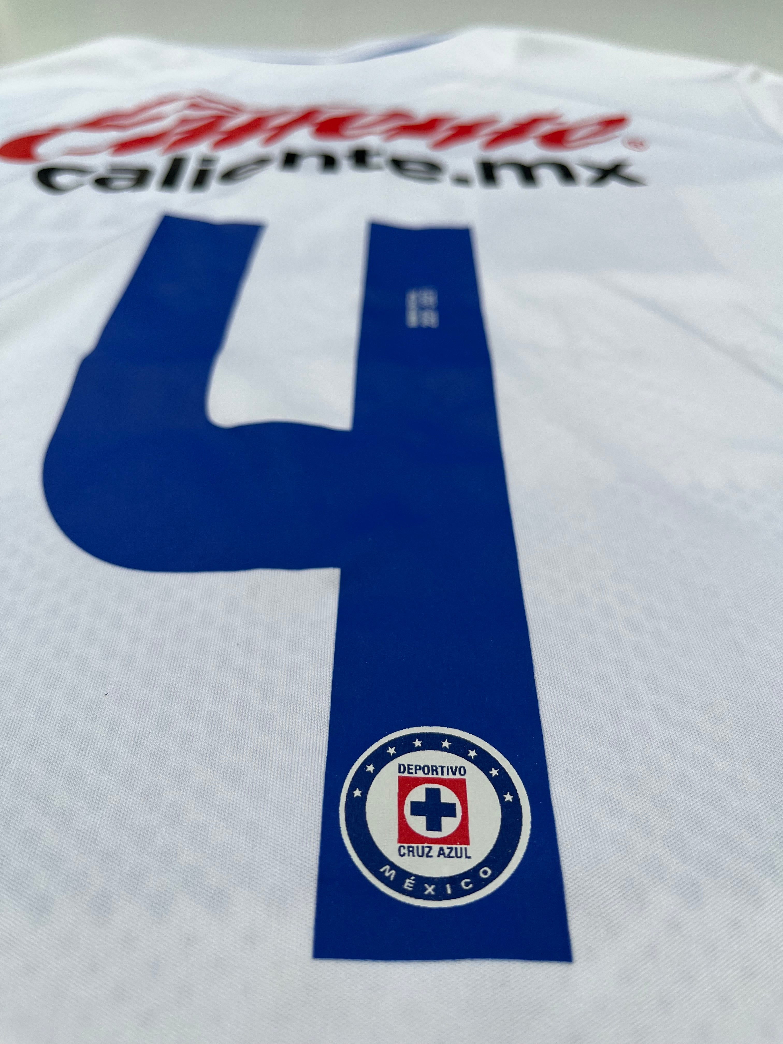 Jersey Cruz Azul Visita 2020 2021 Utilería Autografiado Julio Domínguez(S)