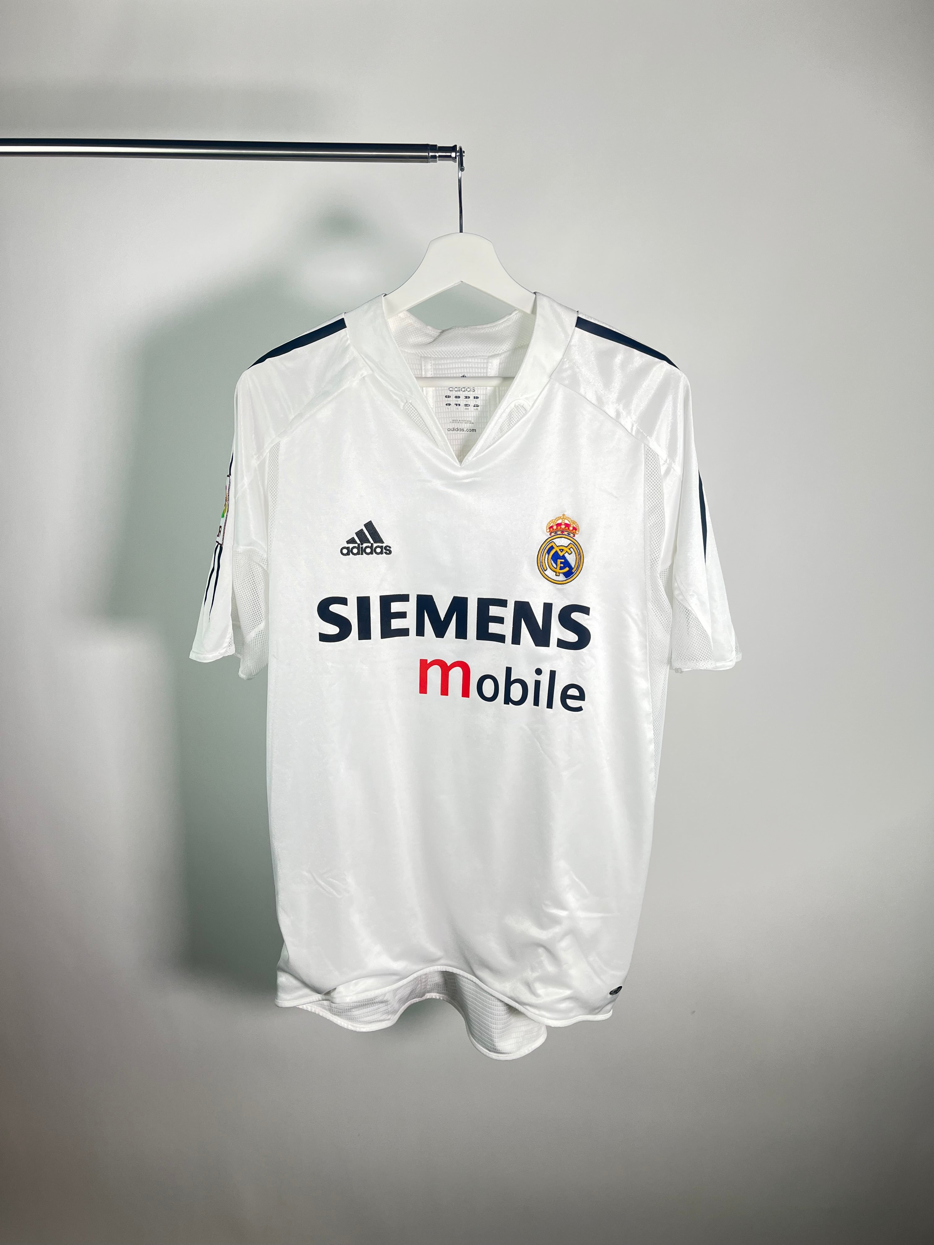 Jersey Real Madrid Local 2004 2005 Versión Jugador Zinedine Zidane (L)