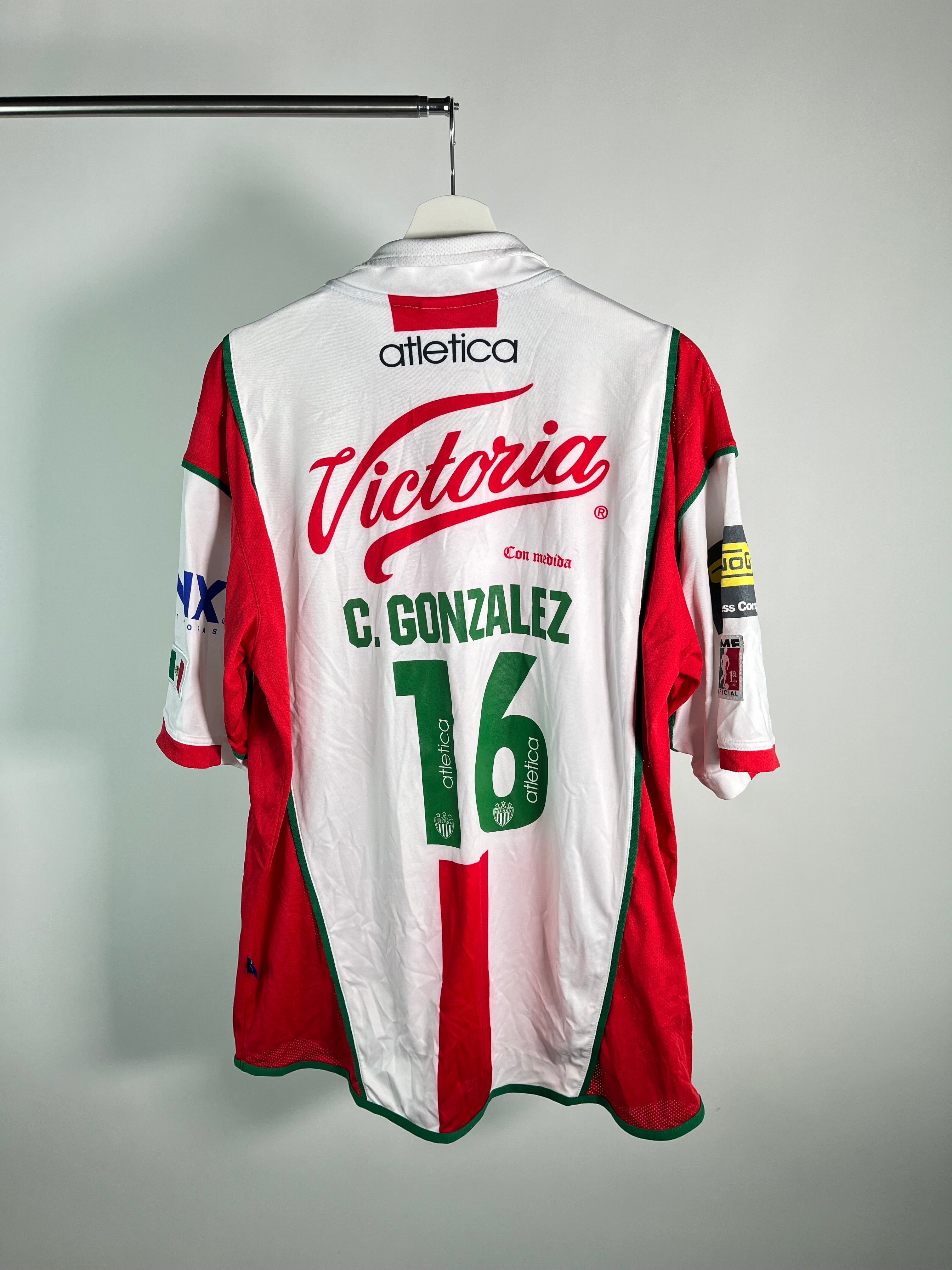 Jersey Necaxa Local 2004 2005 Utilería Carlos González (XL)