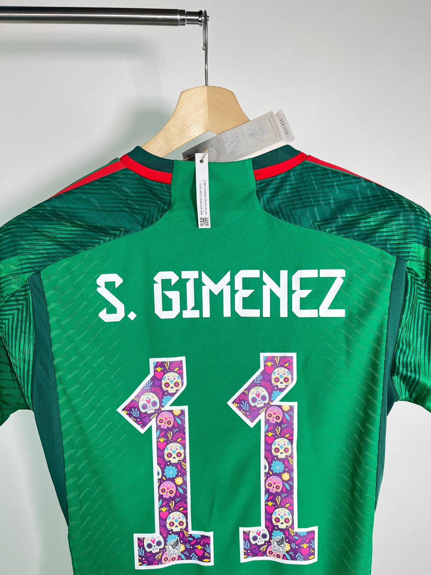 Jersey México Local 2022 2023 Versión Jugador *Día de Muertos* Santiago Giménez (S)
