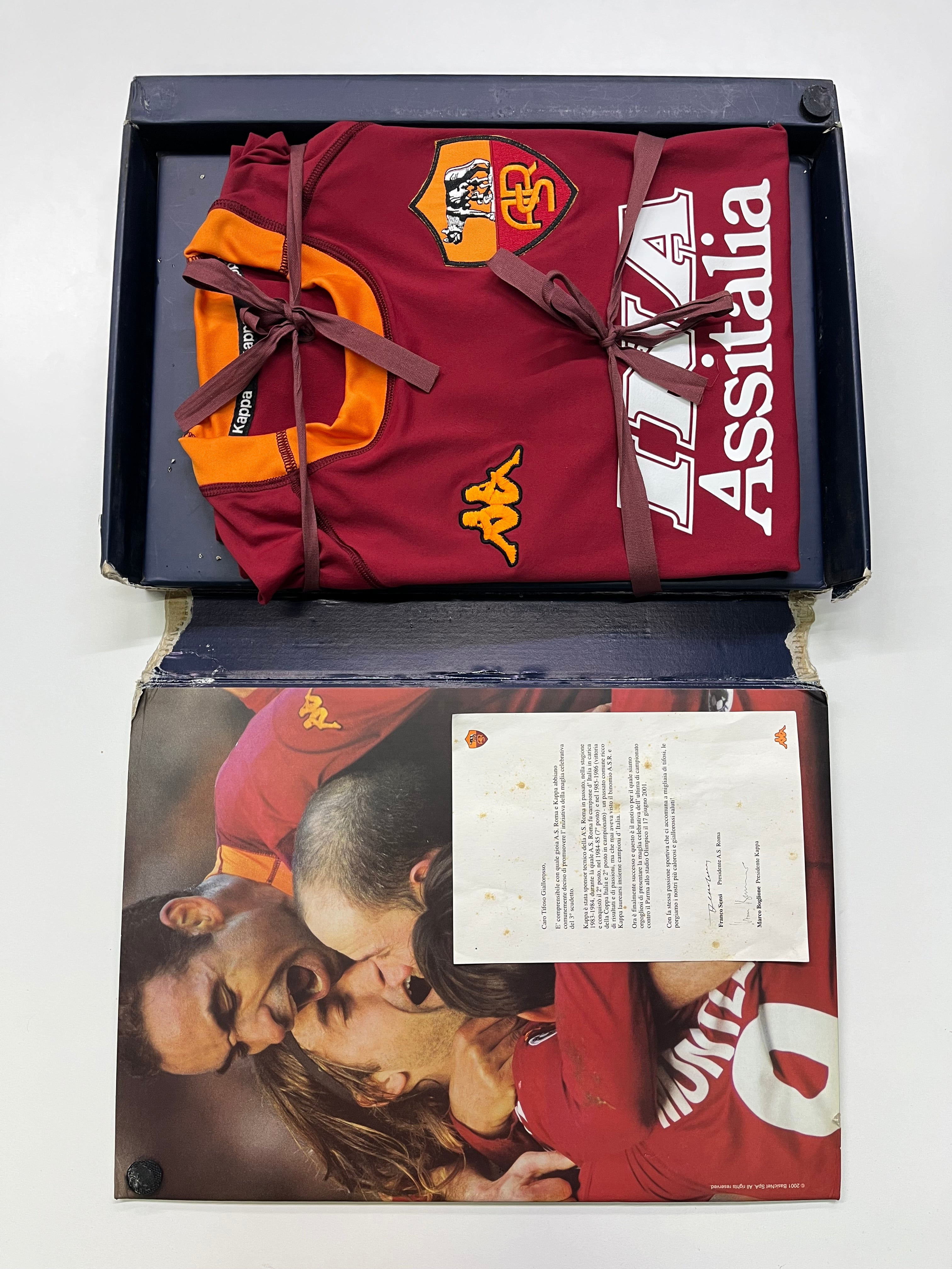 Jersey Roma Local Especial 2000 2001 Foliada 9521 de 10000 piezas *Incluye Caja* (XL)