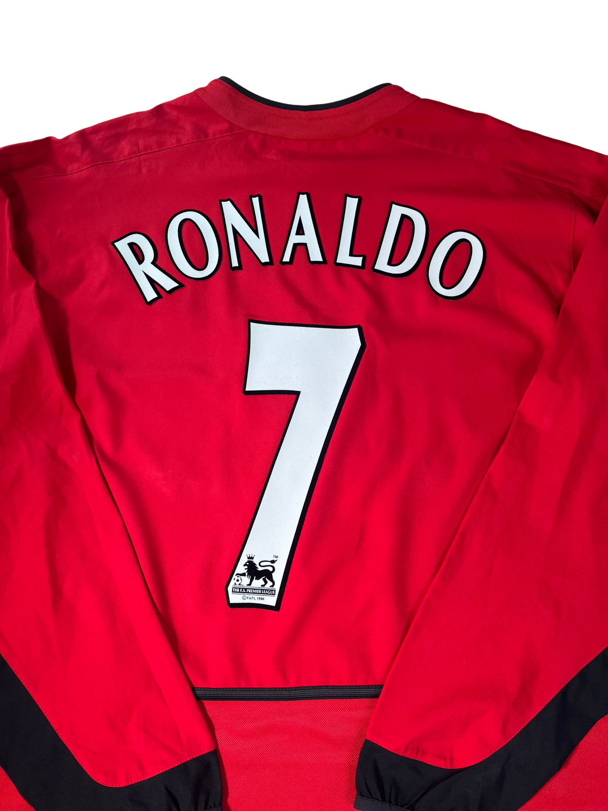 Jersey Manchester United Local 2003 2004 Manga Larga Cristiano Ronaldo (XL)