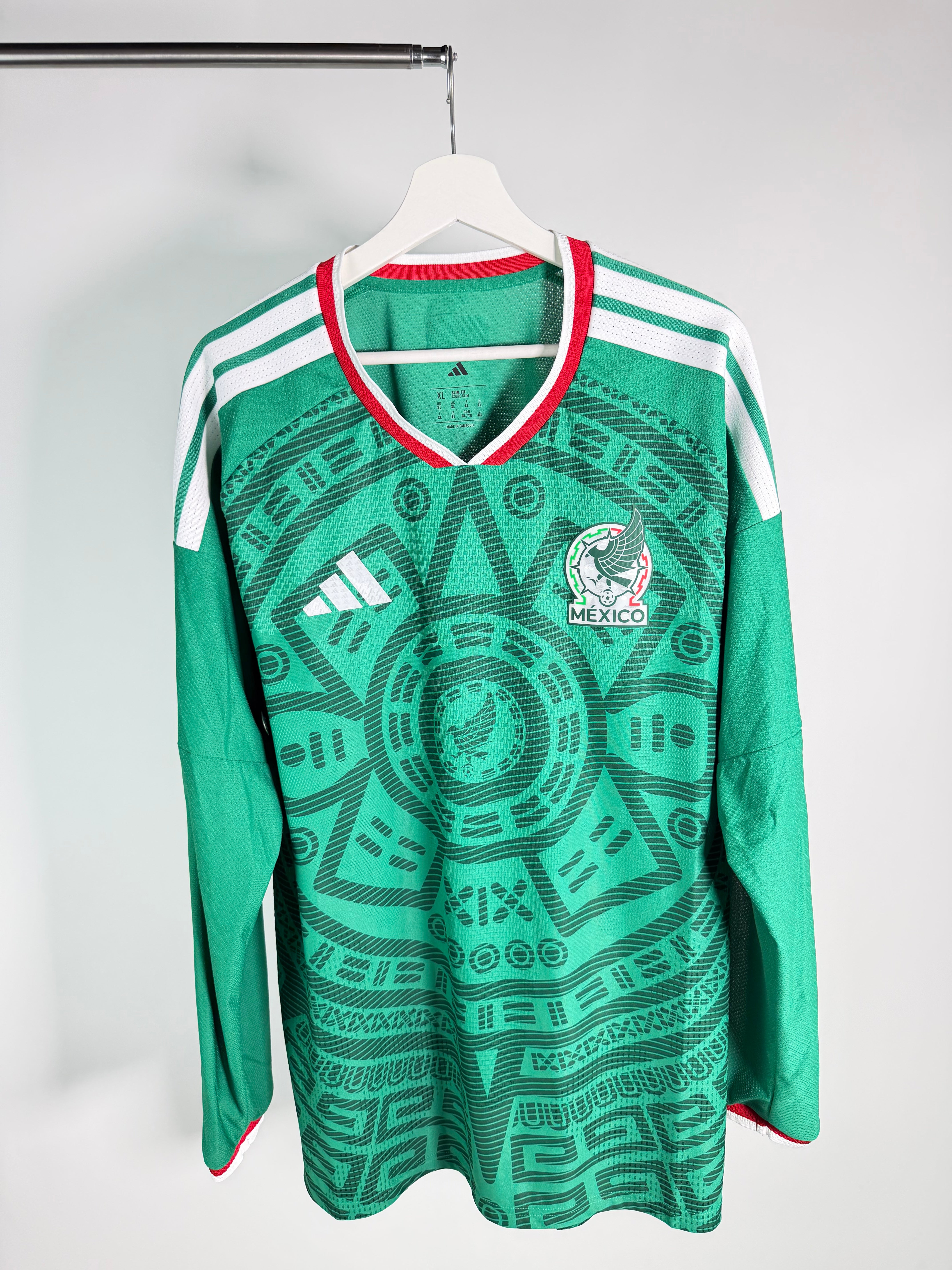 Jersey México Local 2026 2027 Manga Larga Versión Jugador (XL)