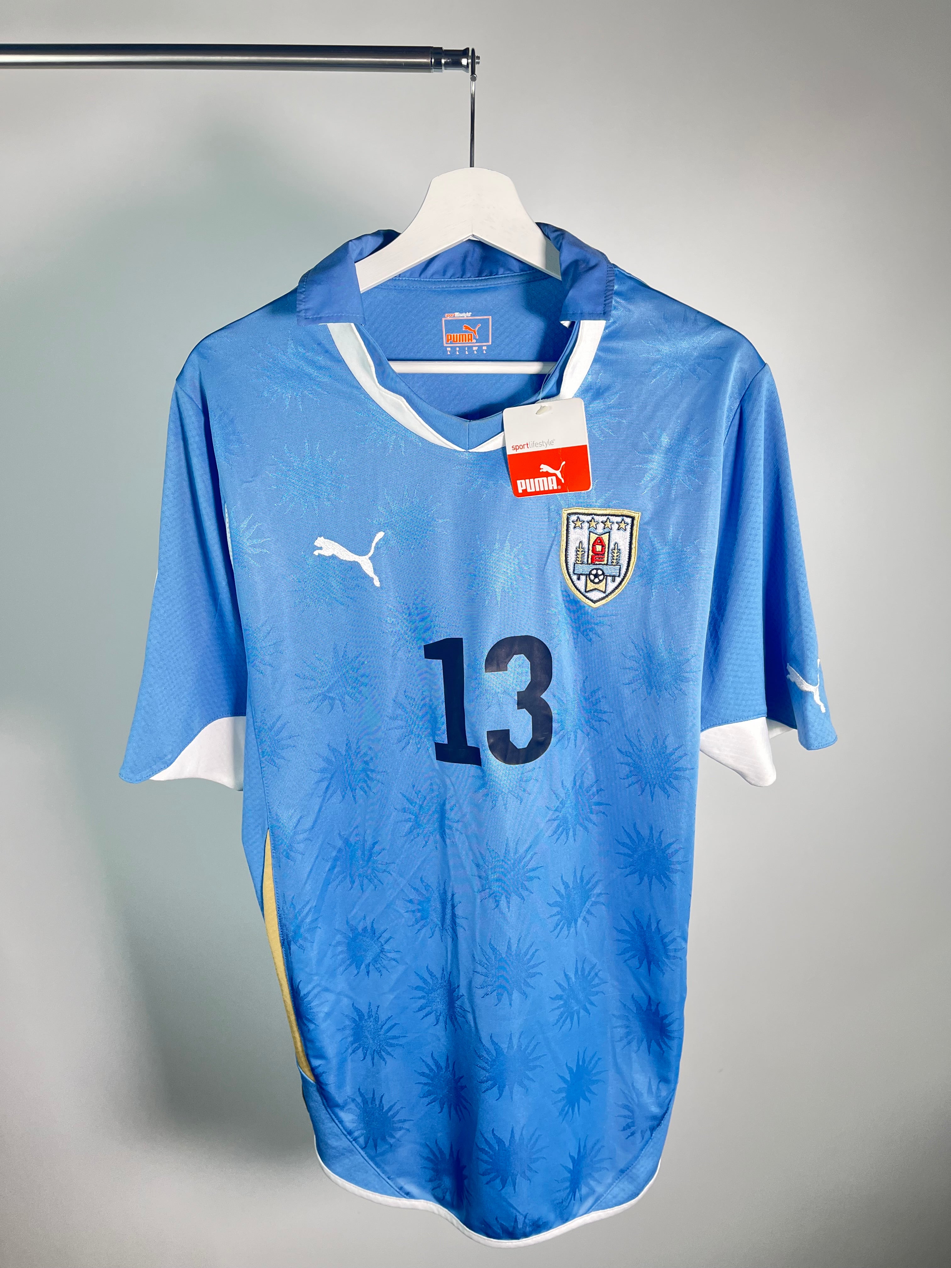 Jersey Uruguay Local 2010 2012 *C/Etiquetas* Sebastián "Loco" Abreu (L)