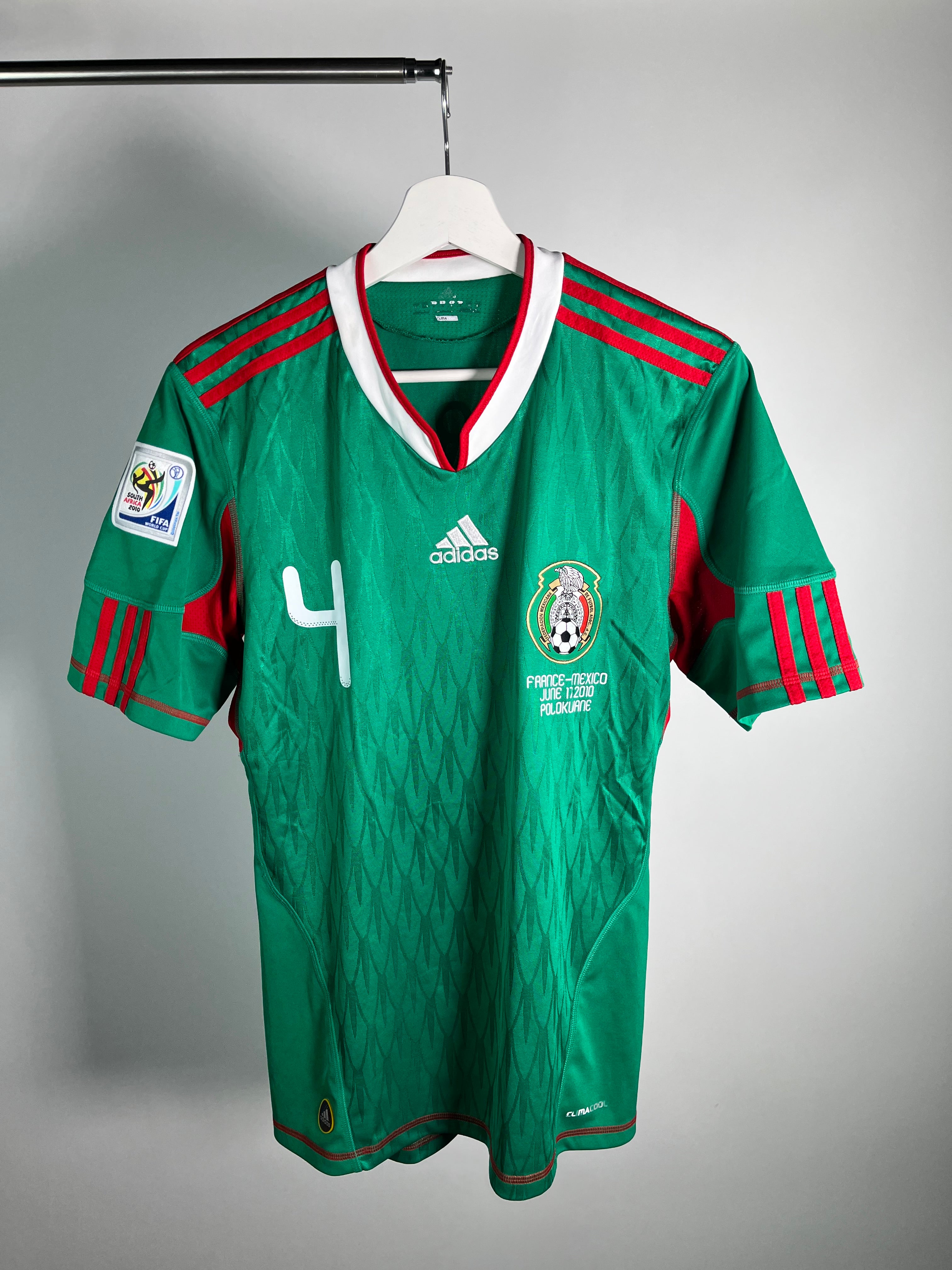 Jersey México Local 2010 2011 *Match Detail vs Francia* Rafael Márquez (S)