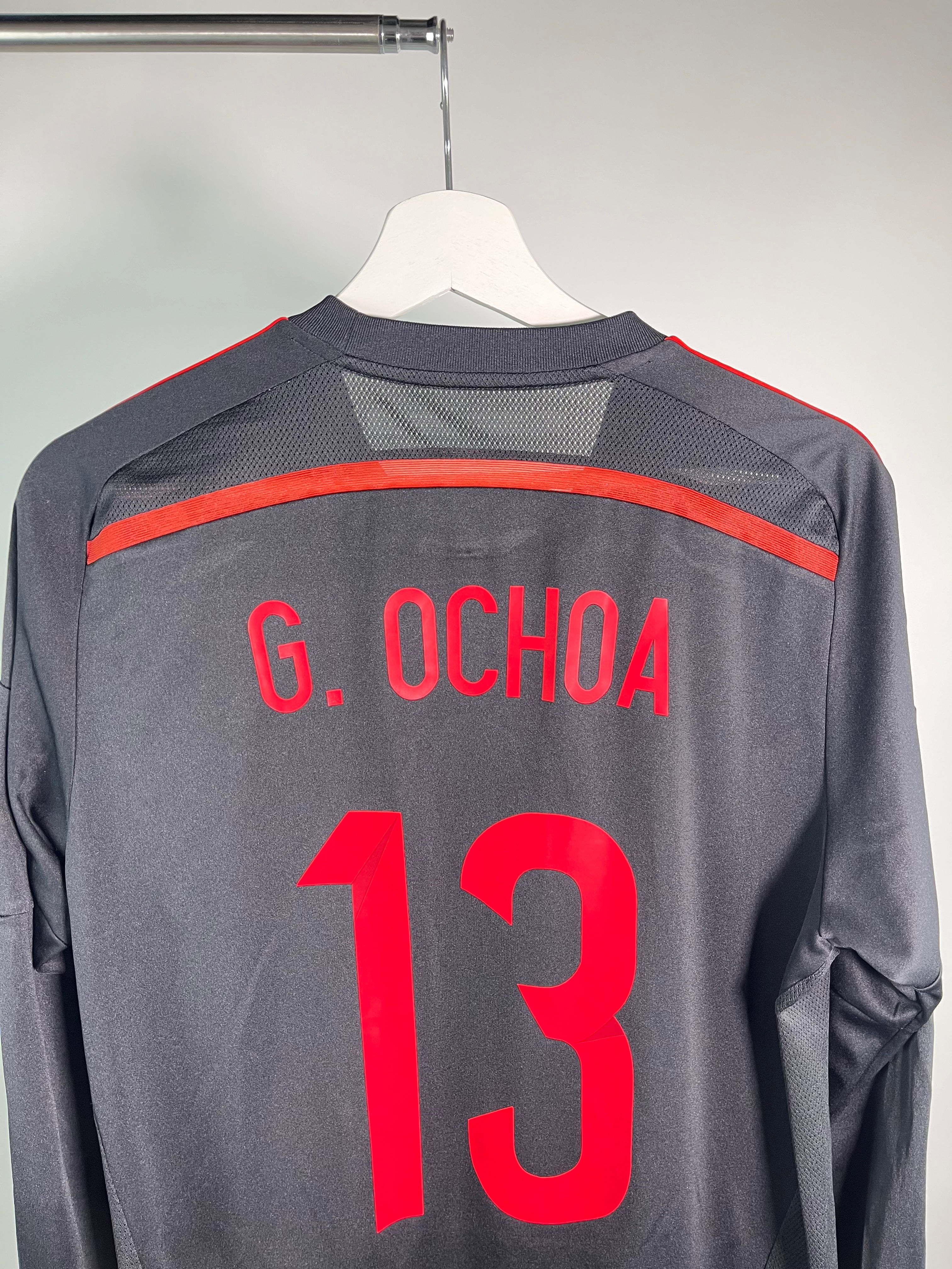 Jersey México Portero 2014 2015 Manga Larga *Match Detail vs Países Bajos* Guillermo Ochoa (M)