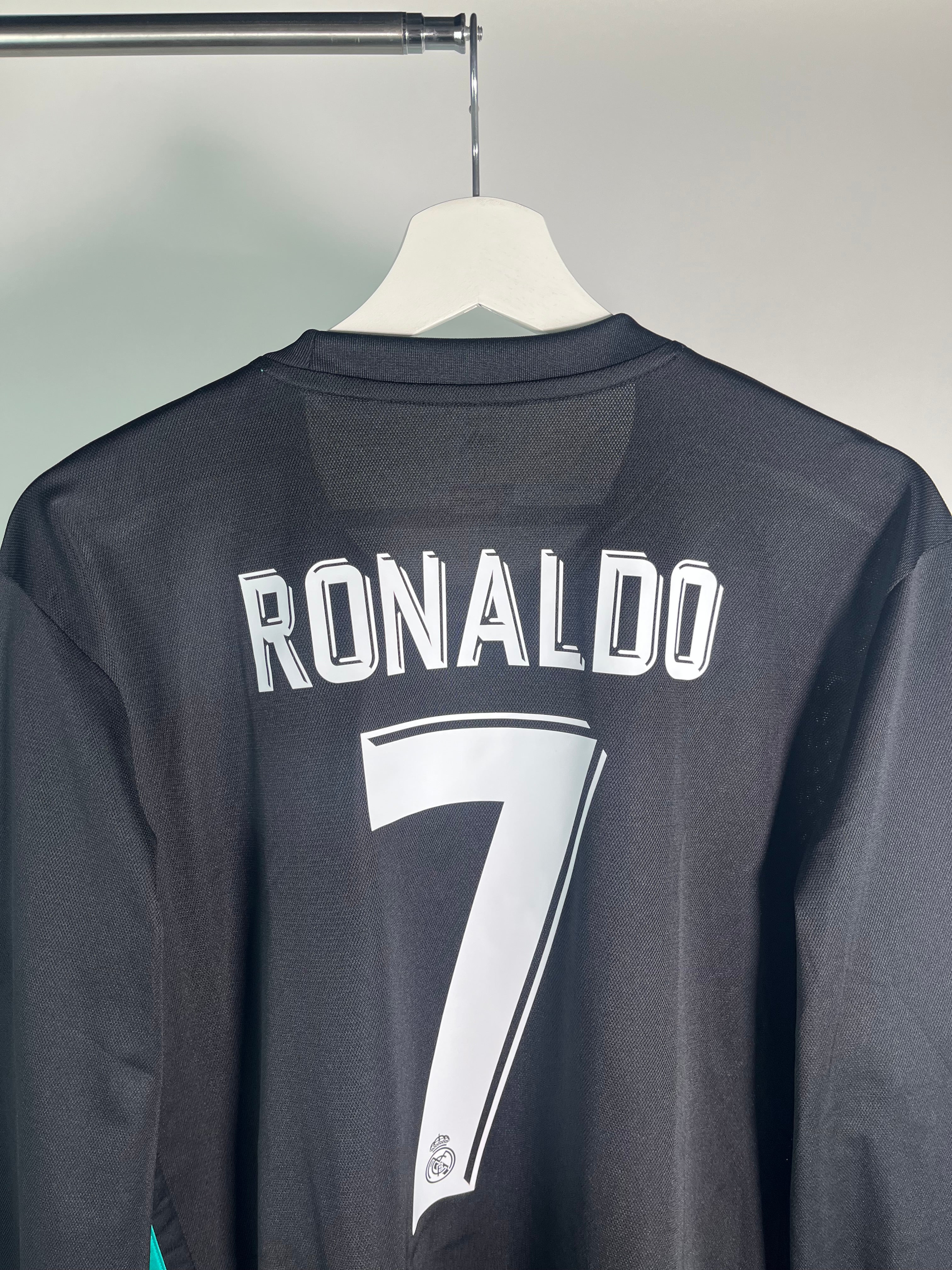 Jerseys Real Madrid Visita 2017 2018 Manga Larga Cristiano Ronaldo (L)