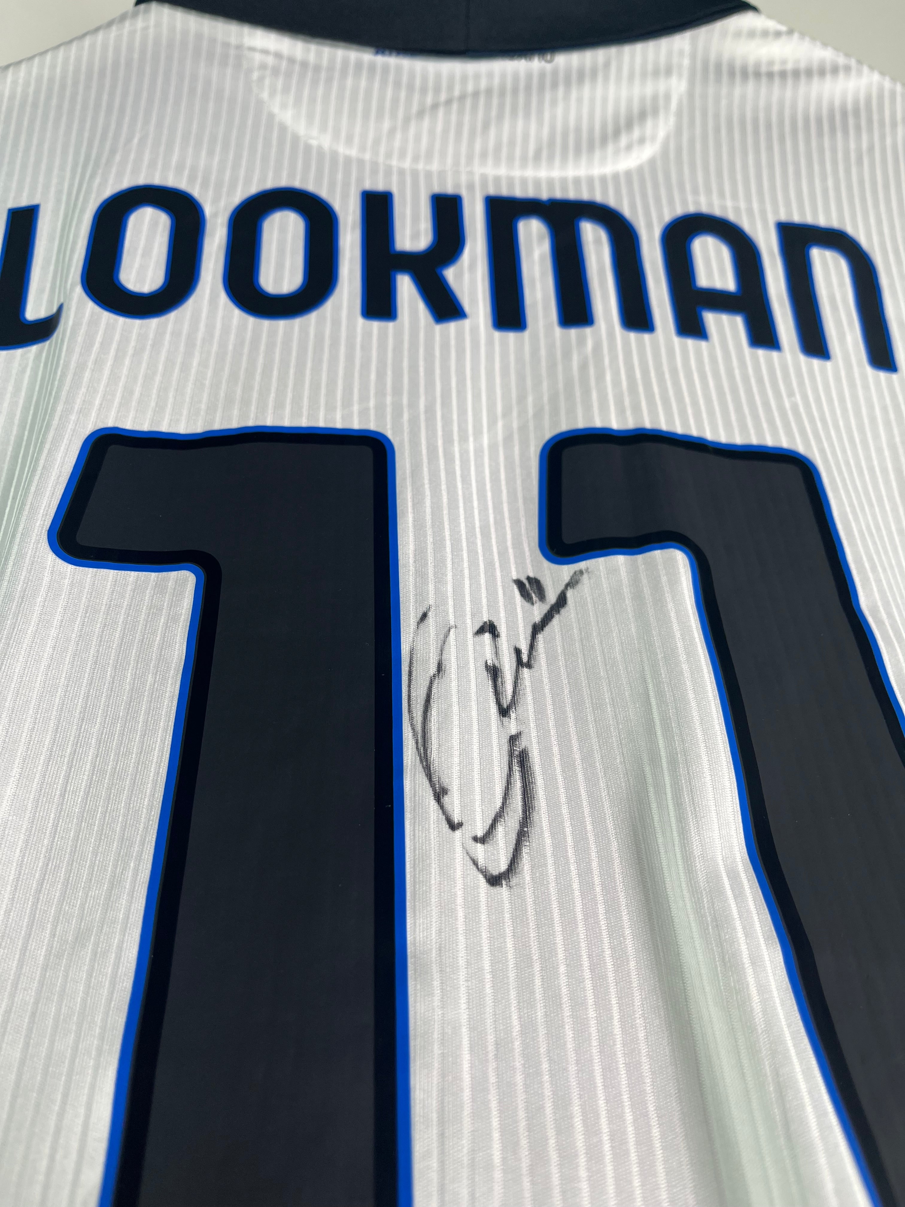 Jersey Atalanta Visita 2022 2023 Ademola Lookman Autografiado Utilería (L)