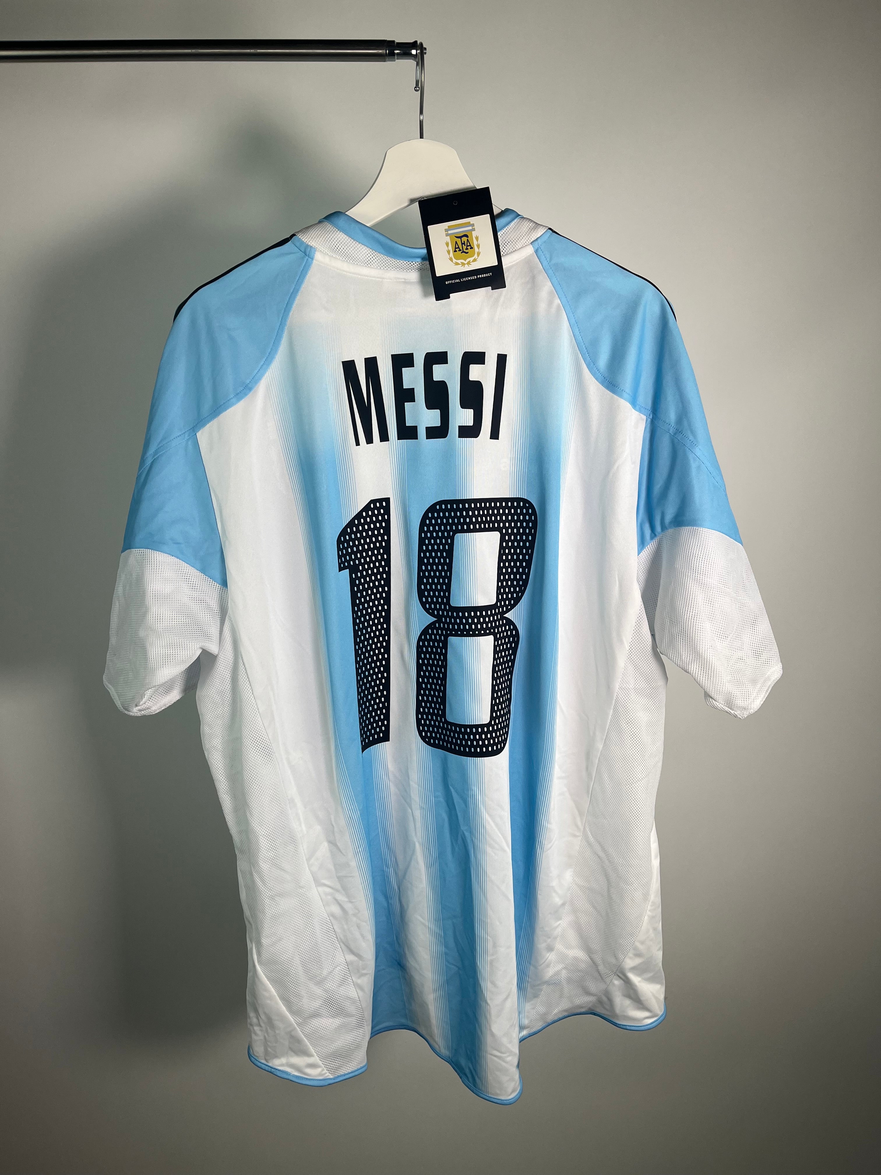 Jersey Argentina Local 2004 2006 Lionel Messi *C/Etiquetas* (XL)