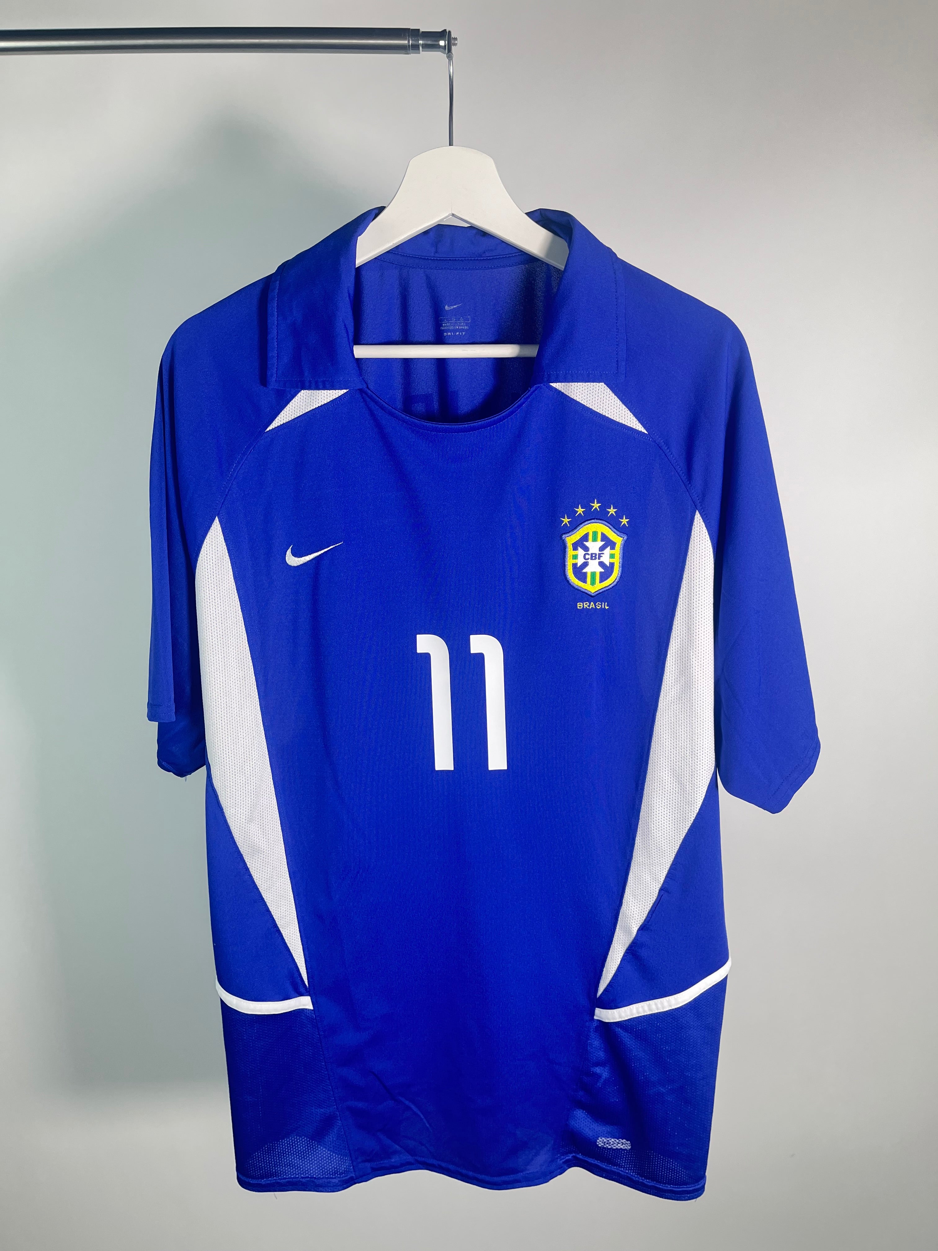 Jersey Brasil Visita 2002 2004 Ronaldinho (L)
