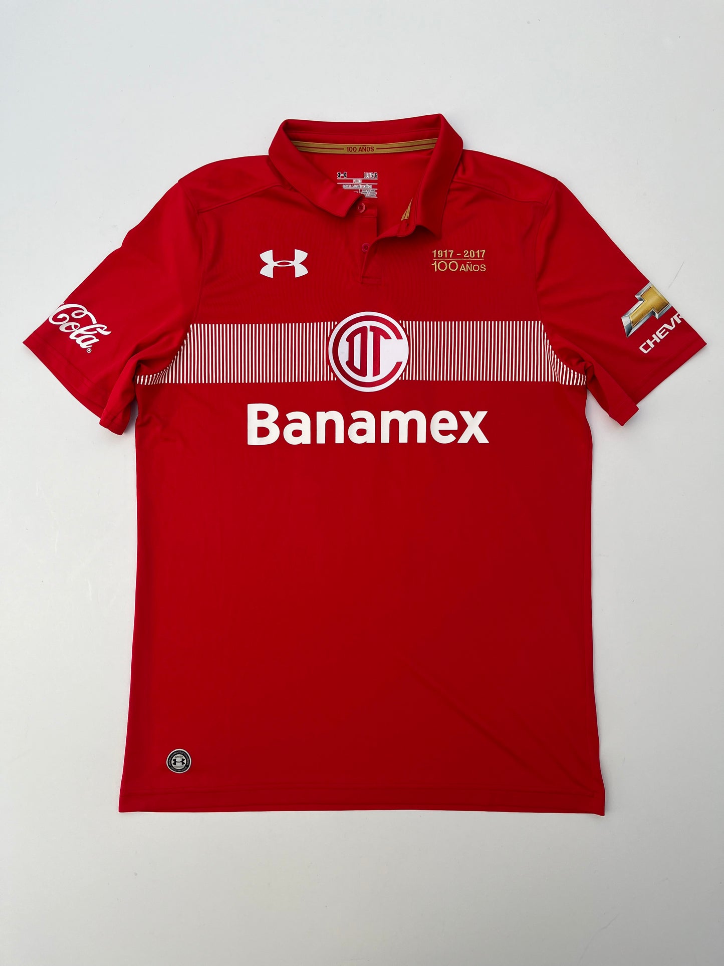Jersey Toluca Local 2017 2018 Utilería Centenario Antonio Naelson "Sinha" (L)