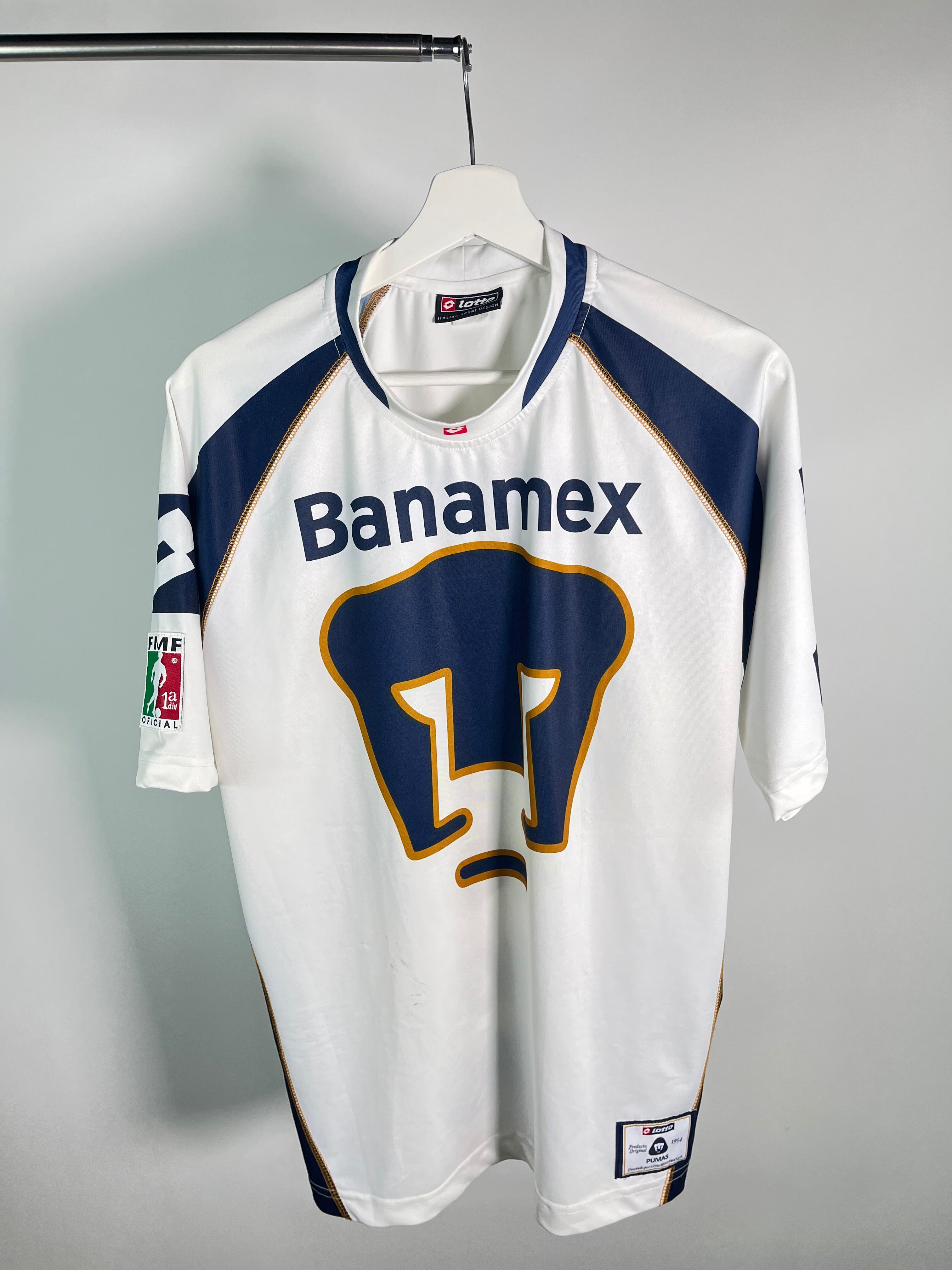 Jersey Pumas Visita 2002 2003 Match Worn Rodrigo Lemos (L)