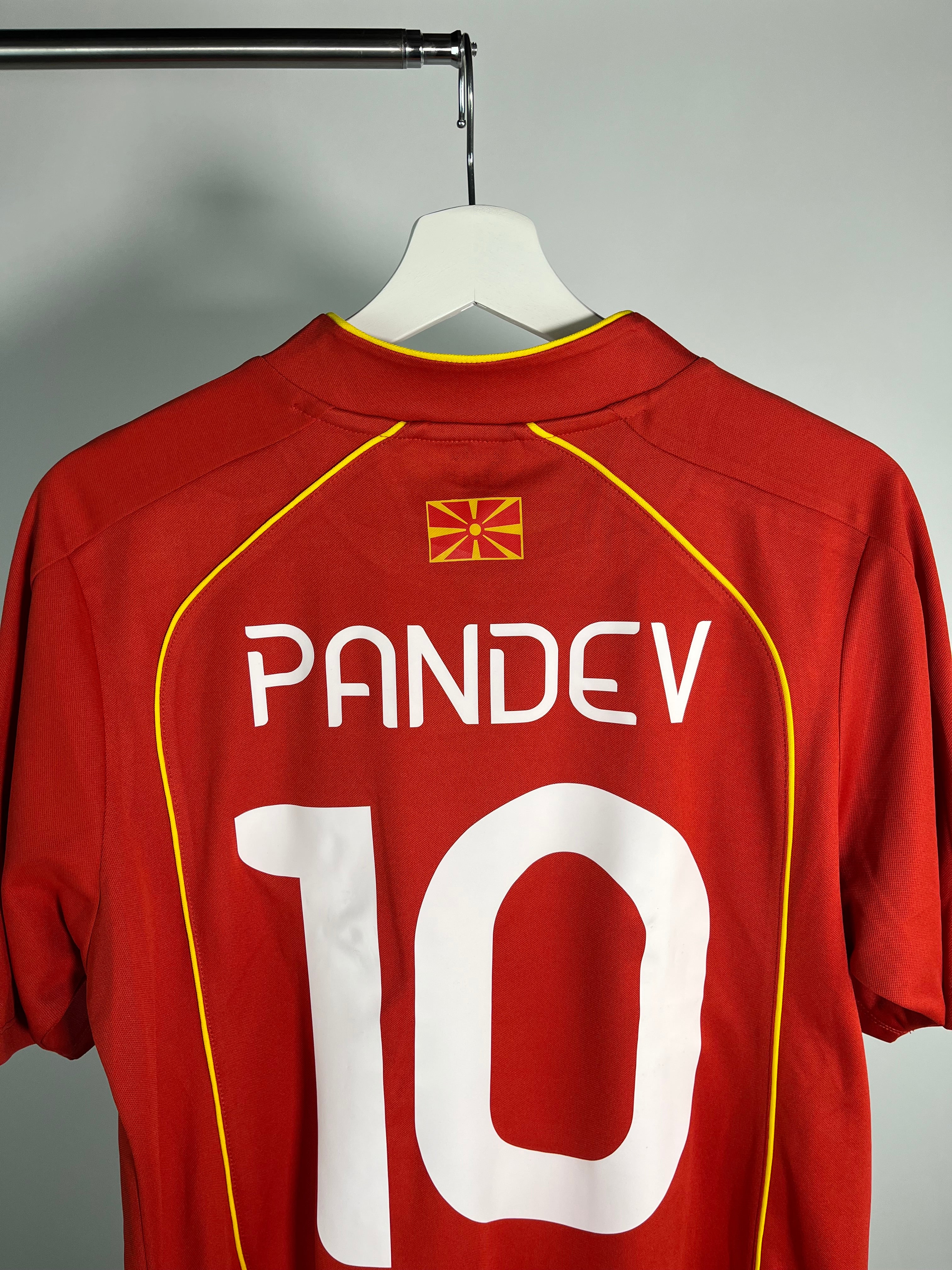 Jersey Macedonia del Norte Local 2022 2023 *Match Detail vs Georgia* Goran Pandev (L)