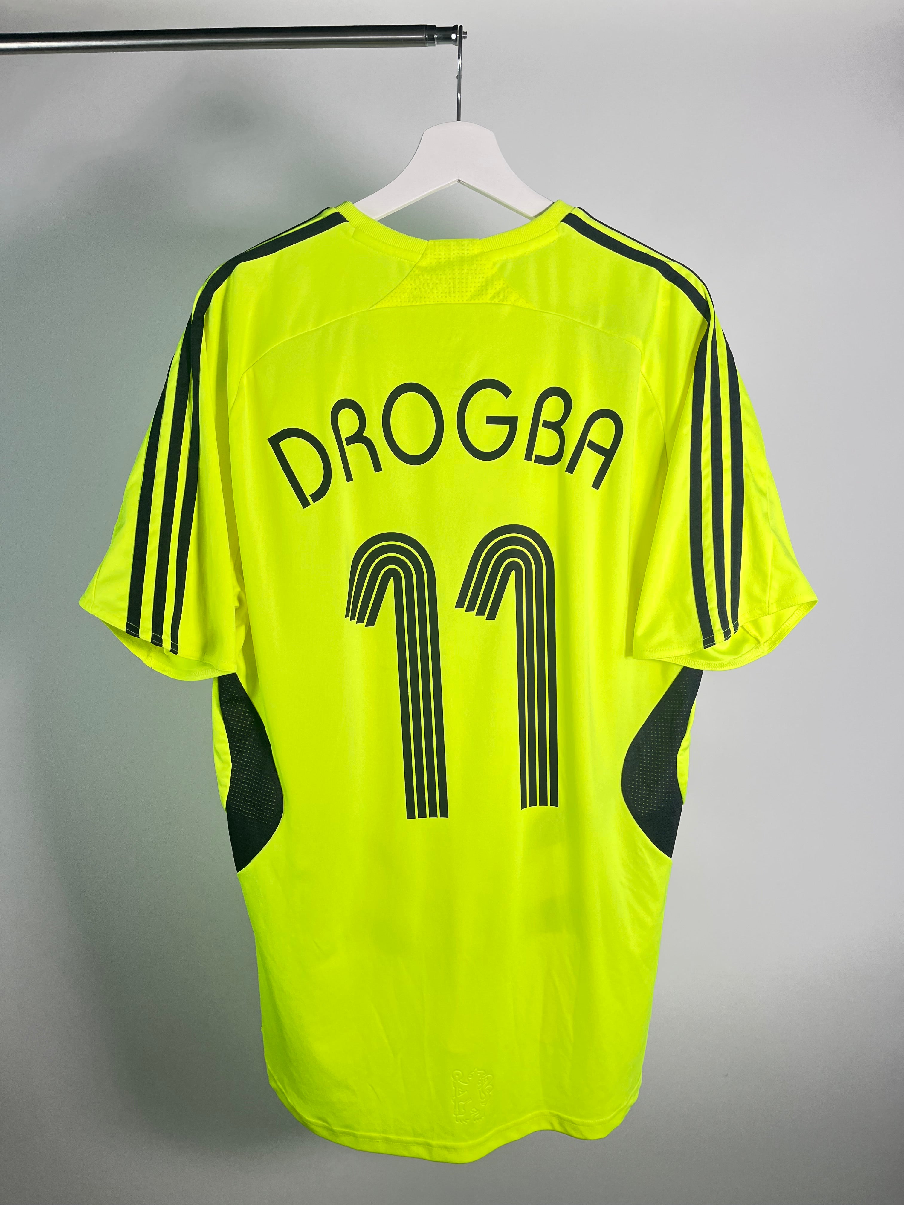 Jersey Chelsea Visita 2007 2008 Didier Drogba (L)