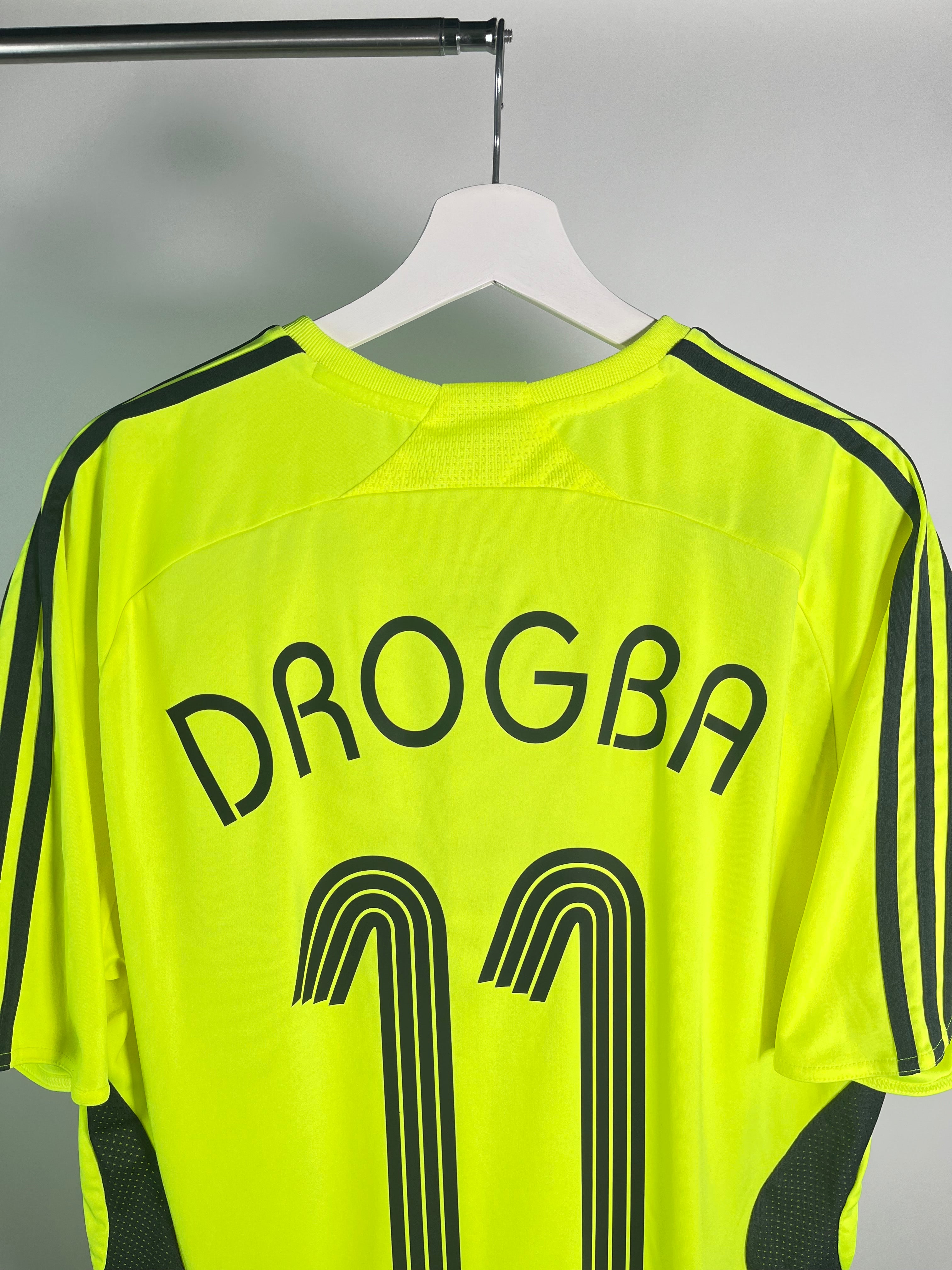 Jersey Chelsea Visita 2007 2008 Didier Drogba (L)