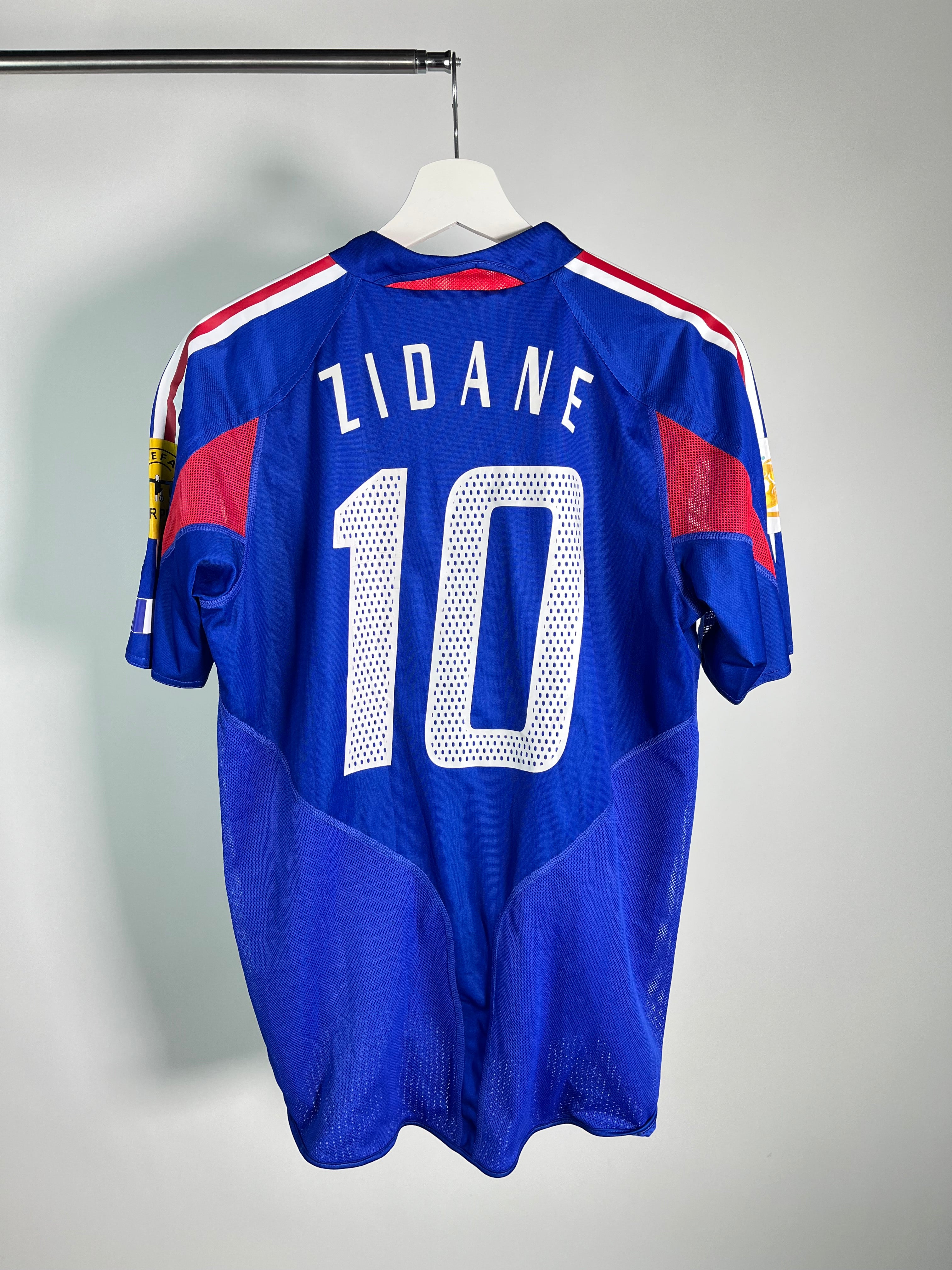 Jersey Francia Local 2004 2006 Versión *Eurocopa* Jugador Zinedine Zidane (M)