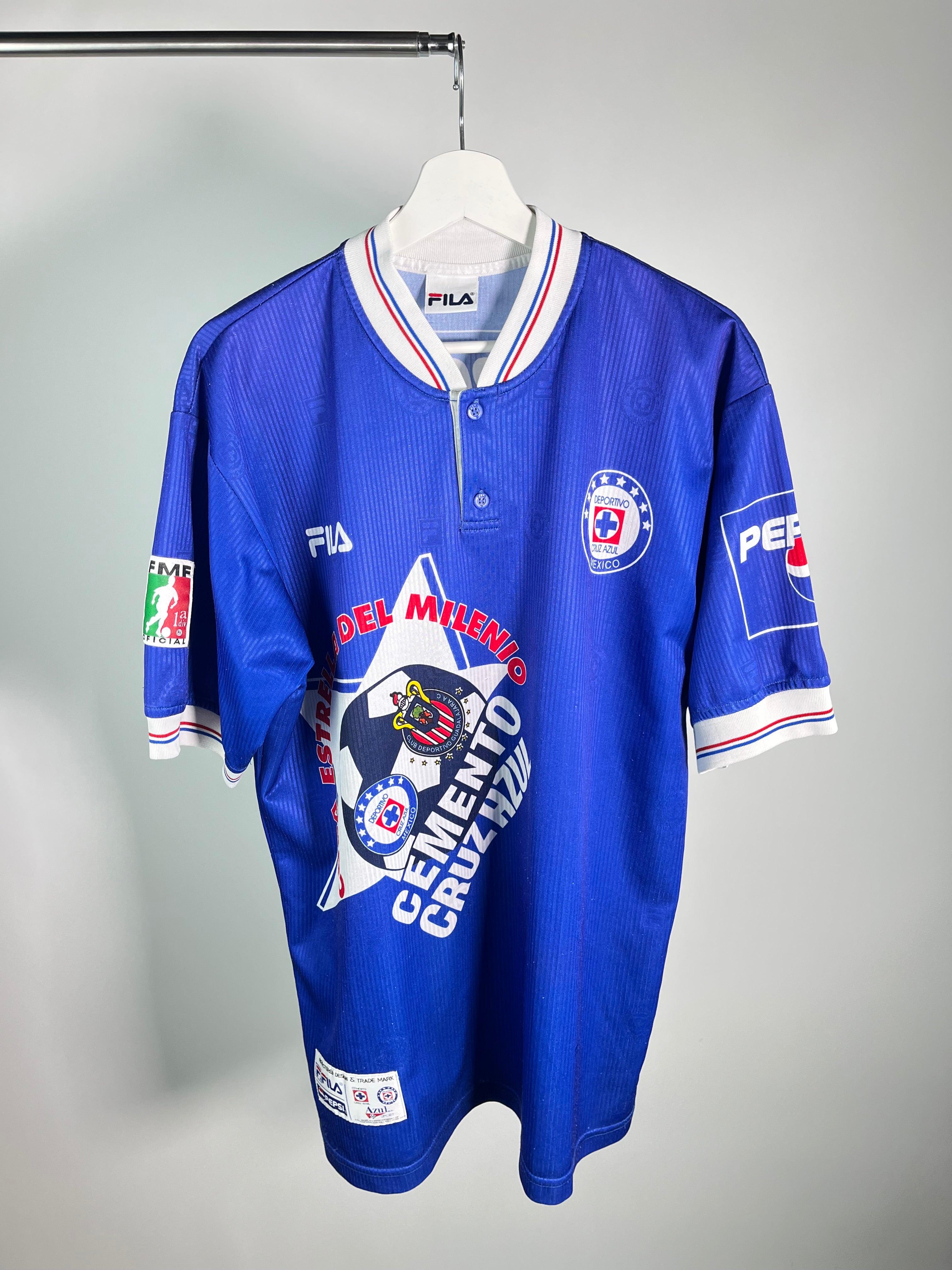 Jersey Cruz Azul Local 1999 2000 *Edición Copa Estrella del Milenio* (L)