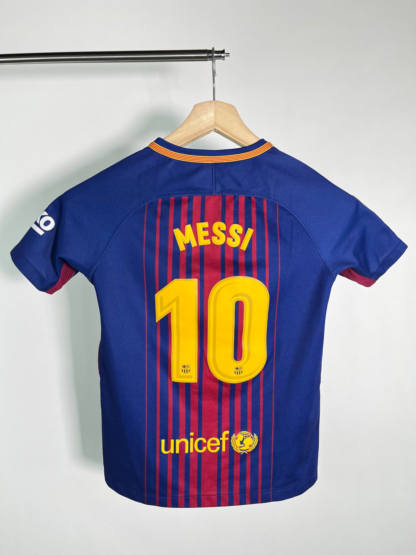 Jersey Barcelona Local 2017 2018 Lionel Messi (M Niño)