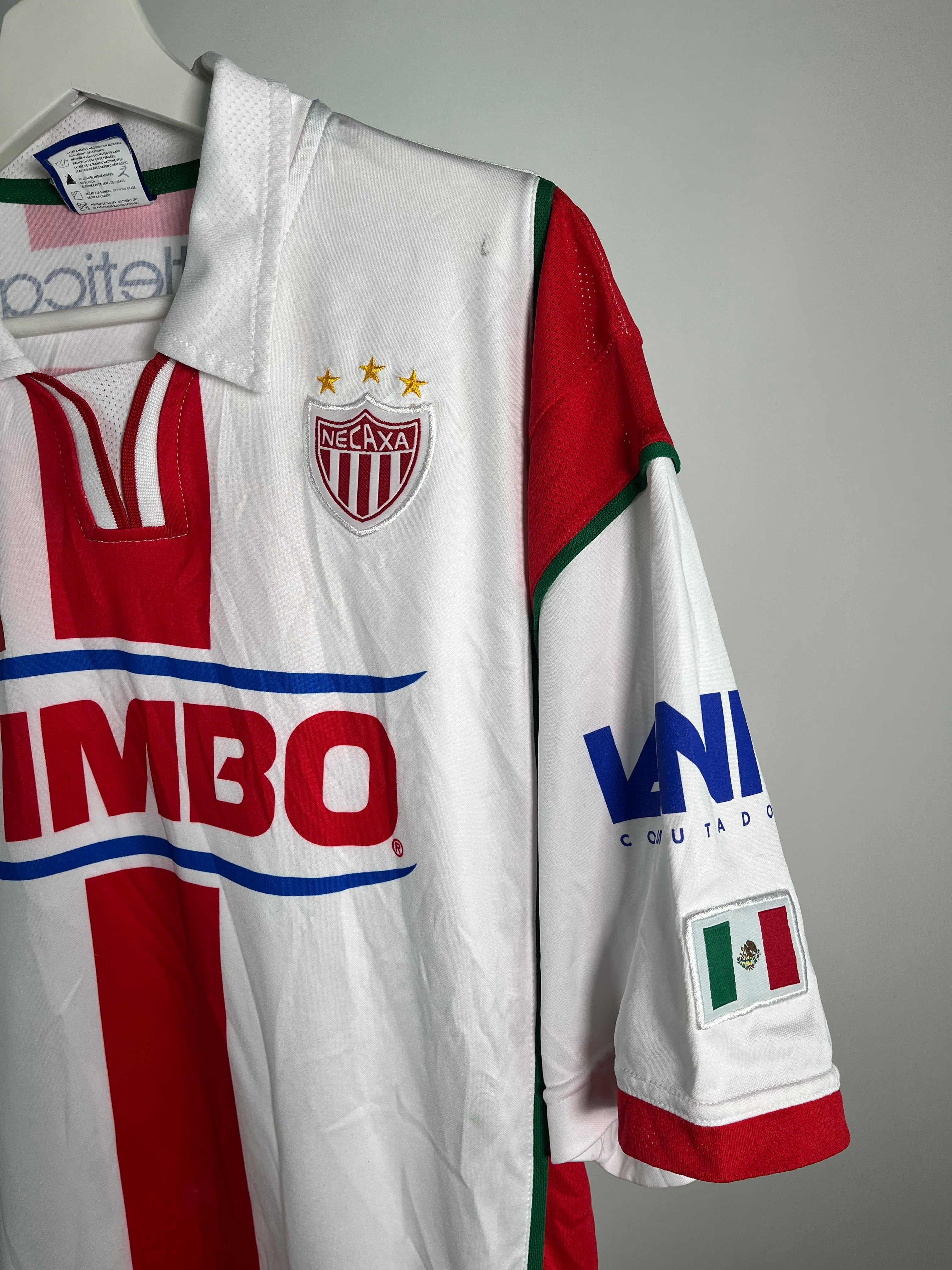 Jersey Necaxa Local 2004 2005 Utilería Carlos González (XL)