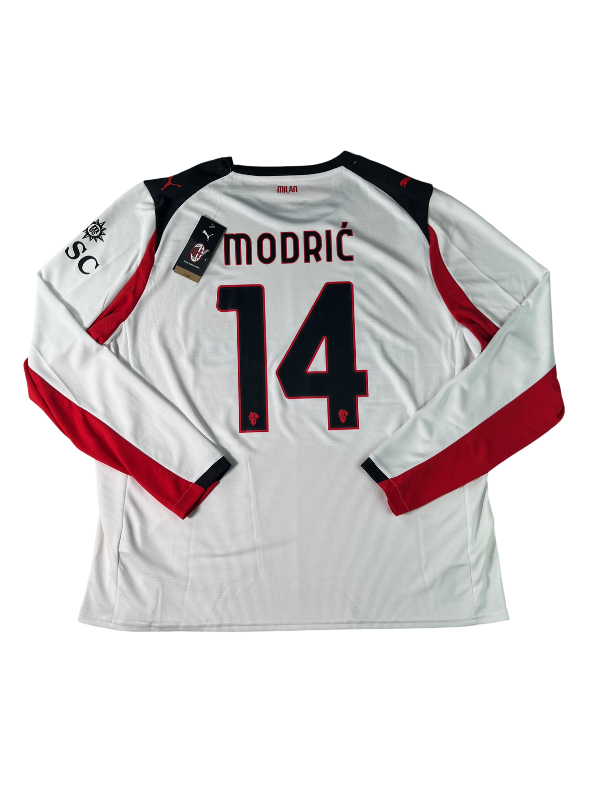 Jersey AC Milan Visita 2025 2026 Manga Larga Luka Modrić *C/Etiquetas* (XXL)