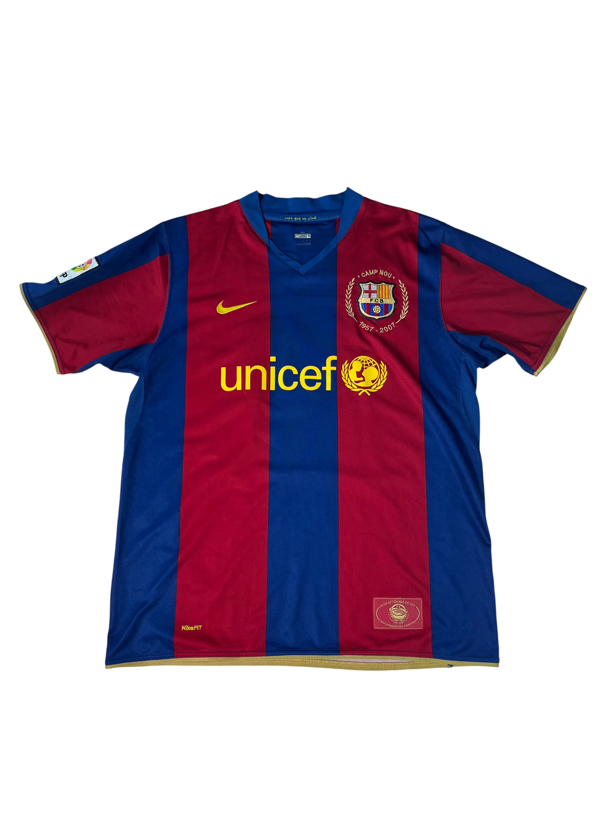 Jersey Barcelona Local 2007 2008 *50 años Camp Nou* Lionel Messi (L)