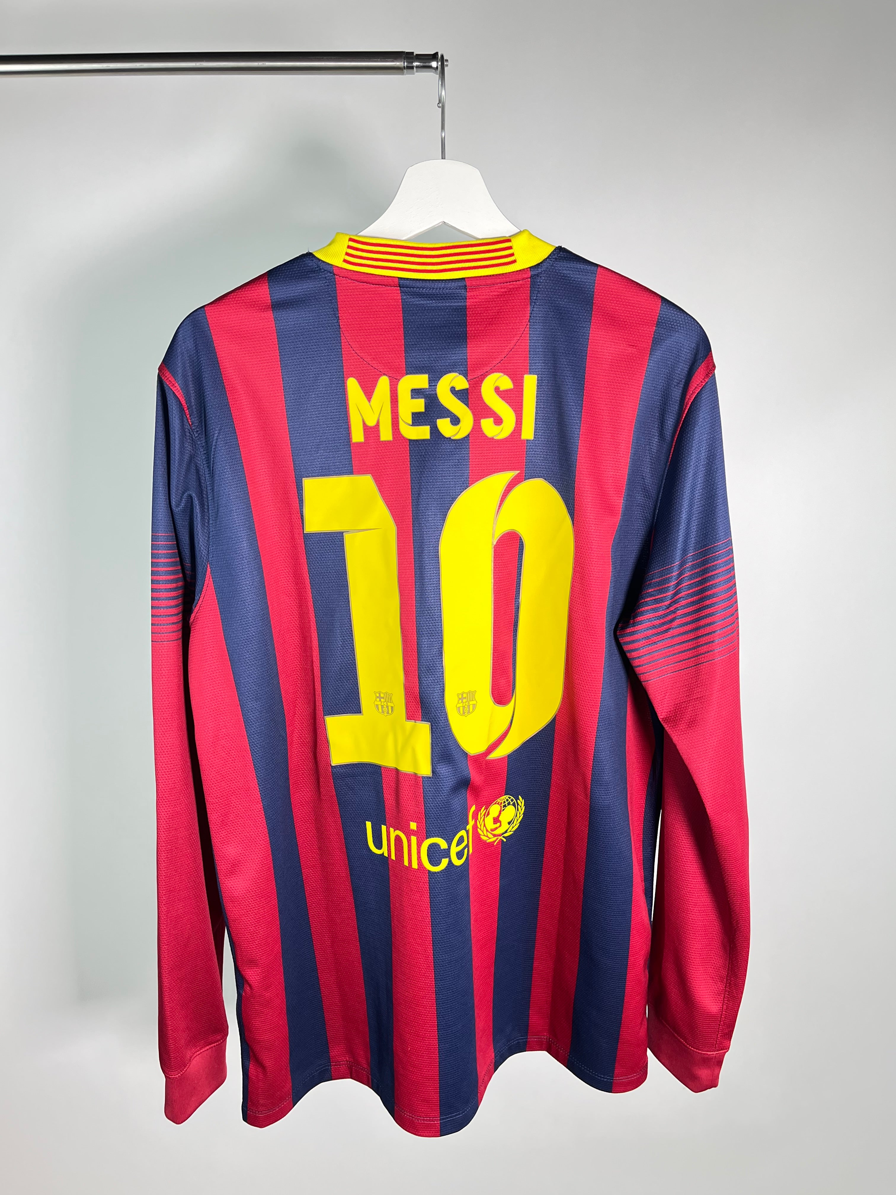 Jersey Barcelona 2013 2014 Manga Larga Lionel Messi (L)