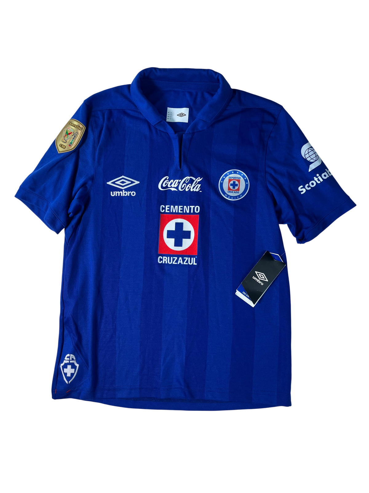 Jersey Cruz Azul Local 2013 2014 Autografiada Christian "Chaco" Giménez *C/Etiquetas* (M)