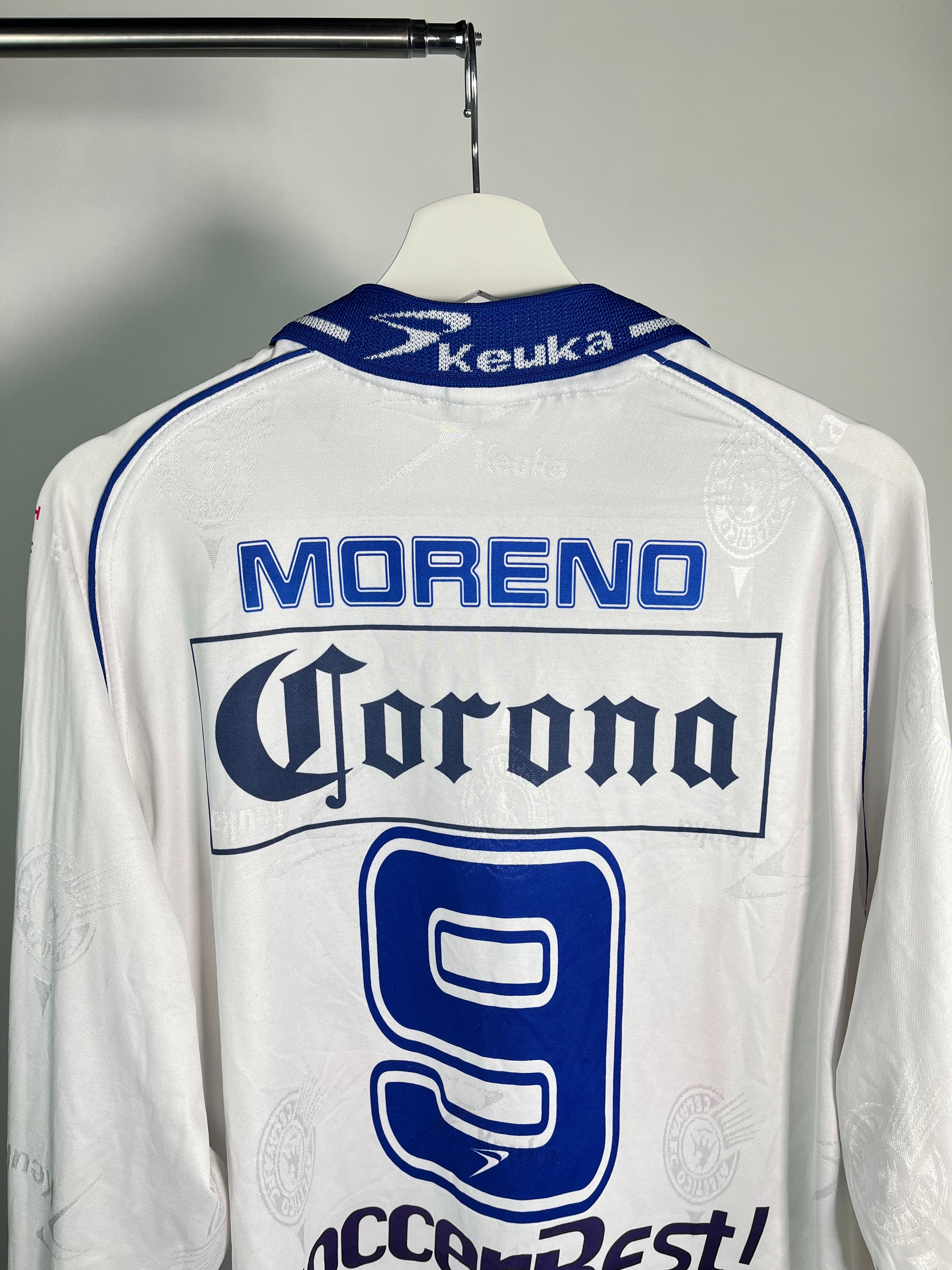 Jersey Celaya Local 2000 2001 Manga Larga Match Worn Autografiado Leonardo Moreno (L)