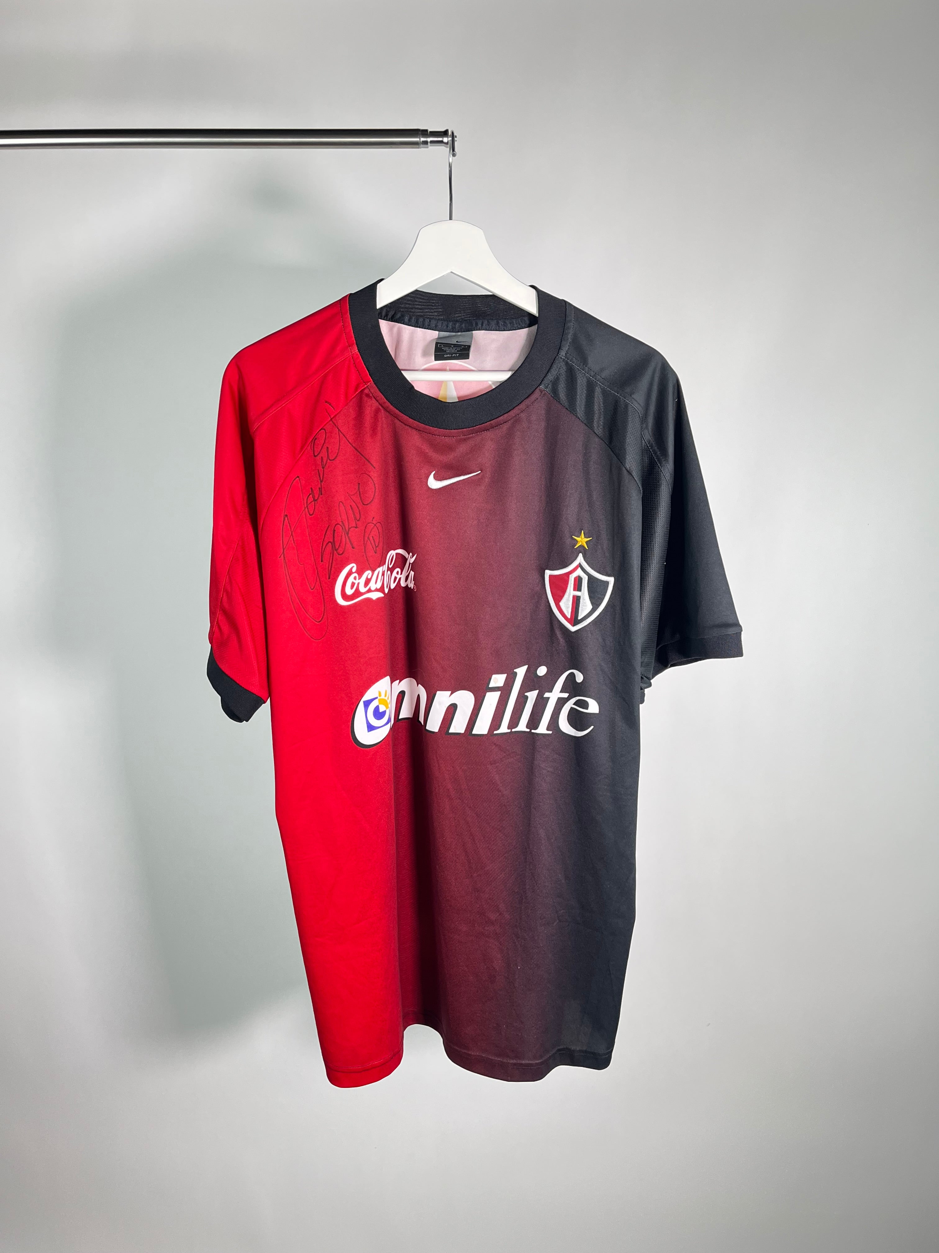 Jersey Atlas Local 2001 2002 Match Worn Autografiado Daniel Osorno (L)